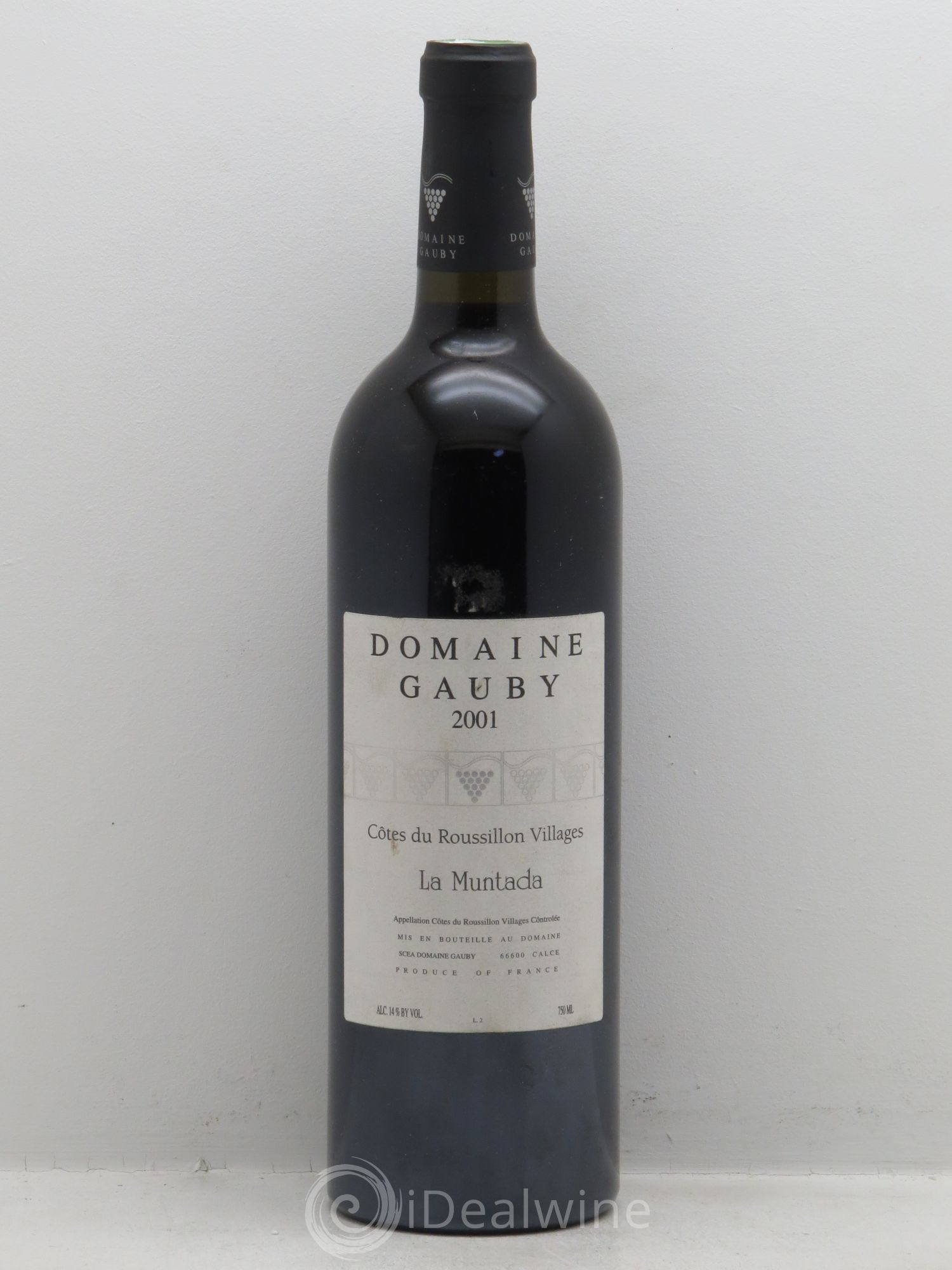Côtes Catalanes (anciennement Côtes du Roussillon Villages) La Muntada Gauby (Domaine) 2001 - Lot de 1 bouteille - 0