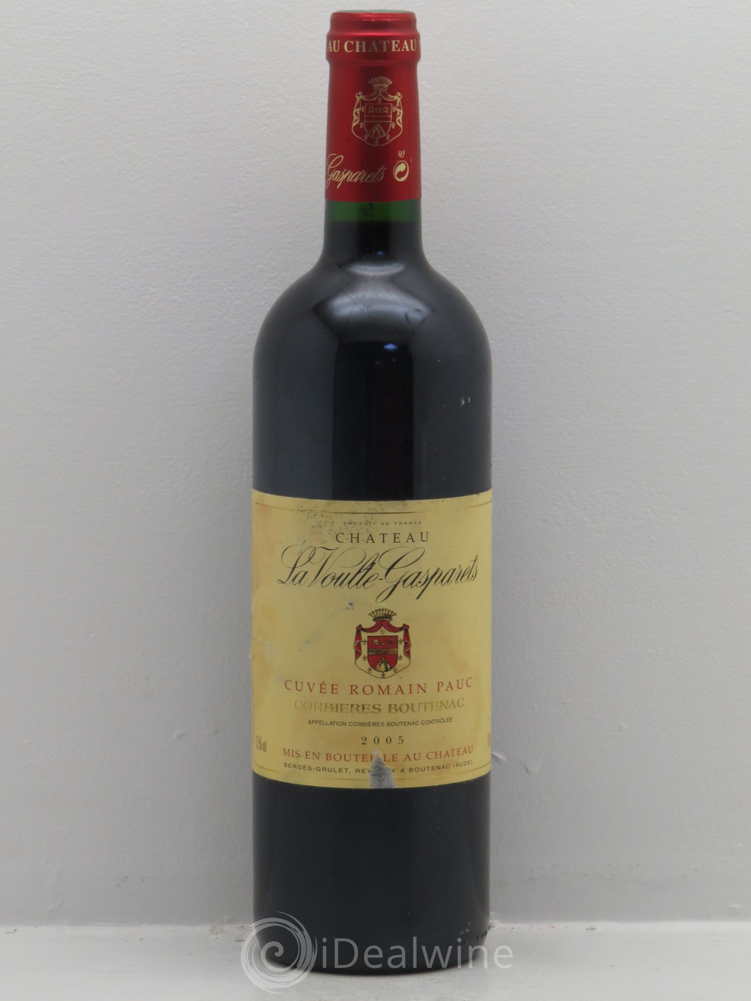 Corbières Boutenac La Voulte-Gasparets Cuvée Romain Pauc Patrick Reverdy 2005 - Lot de 1 bouteille - 0