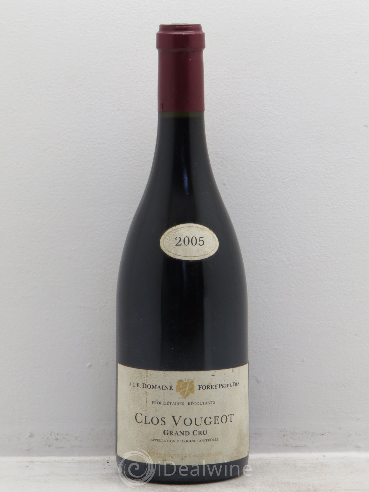 Clos de Vougeot Grand Cru Domaine Forey 2005 - Lot de 1 bouteille - 0