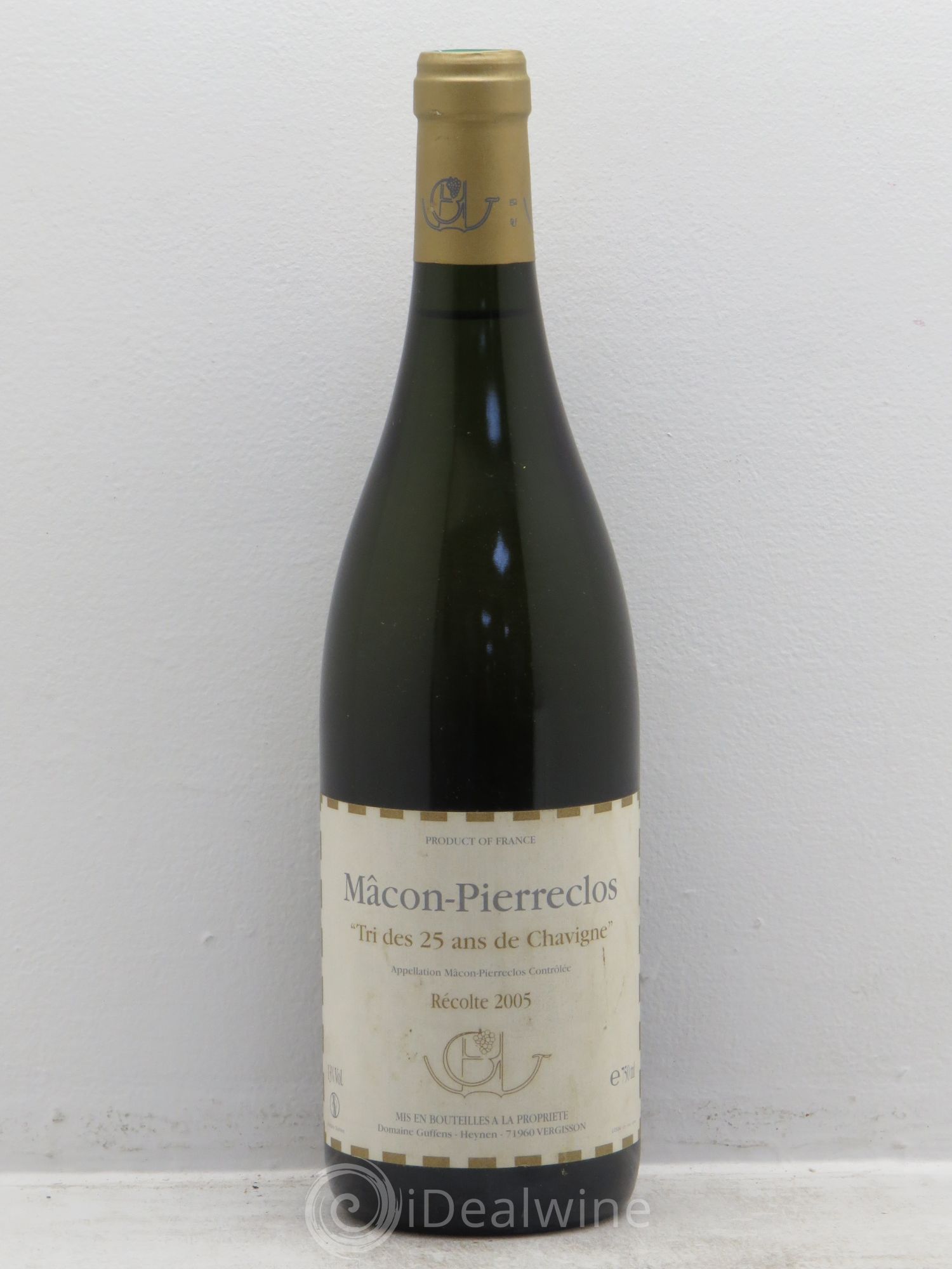 Mâcon-Pierreclos Tri de Chavigne Guffens-Heynen 25 ans 2005 - Lot de 1 bouteille - 0
