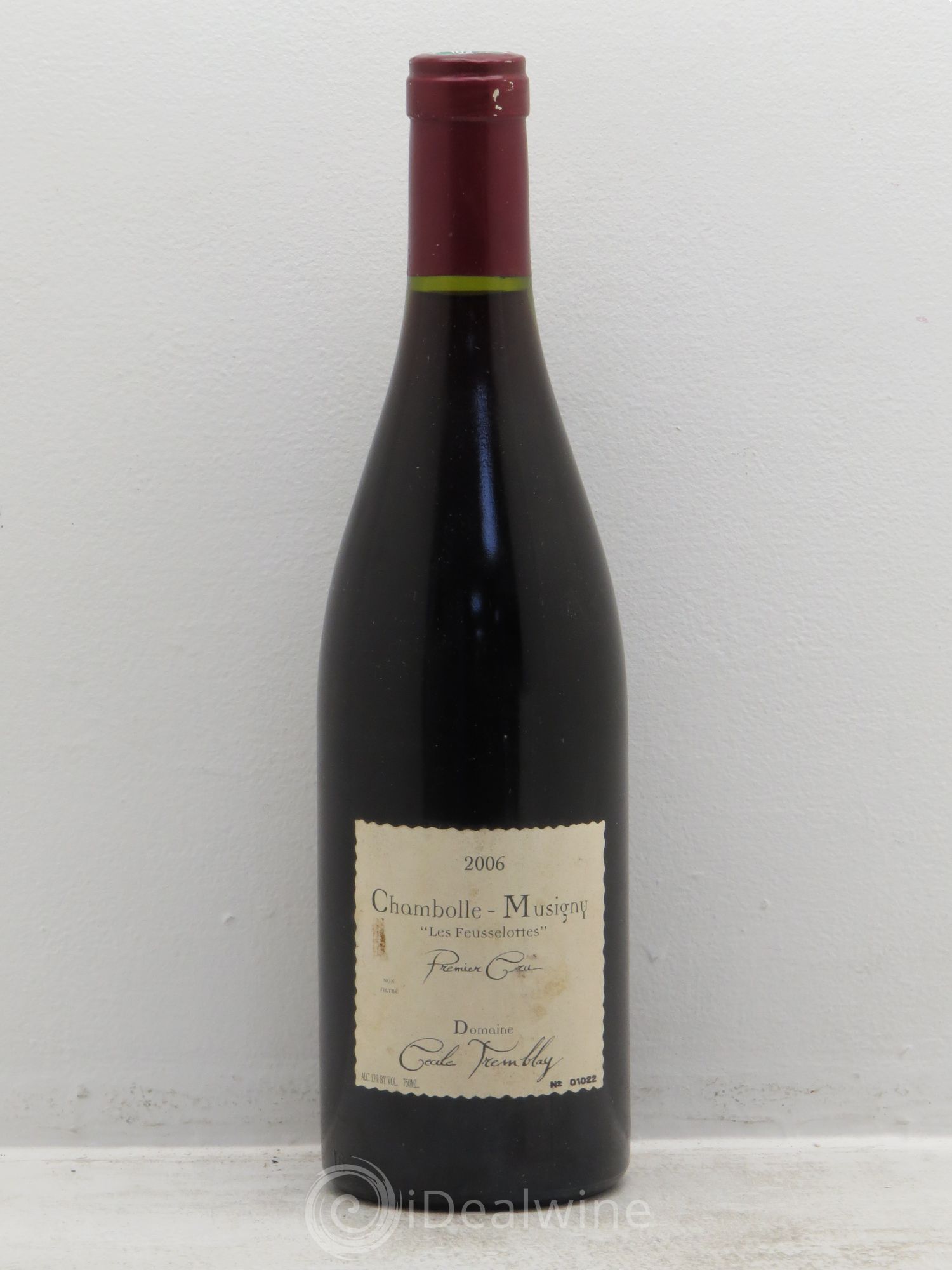 Chambolle-Musigny 1er Cru Les Feusselottes Cécile Tremblay 2006 - Lot de 1 bouteille - 0