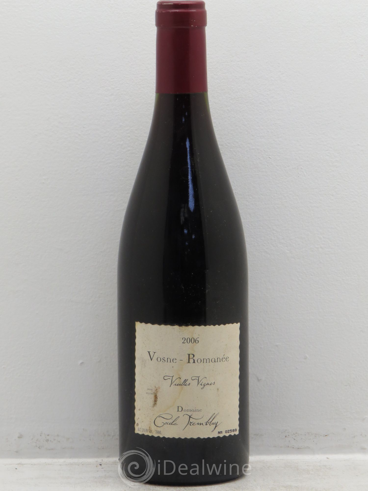 Vosne-Romanée Vieilles Vignes Cécile Tremblay 2006 - Lot de 1 bouteille - 0