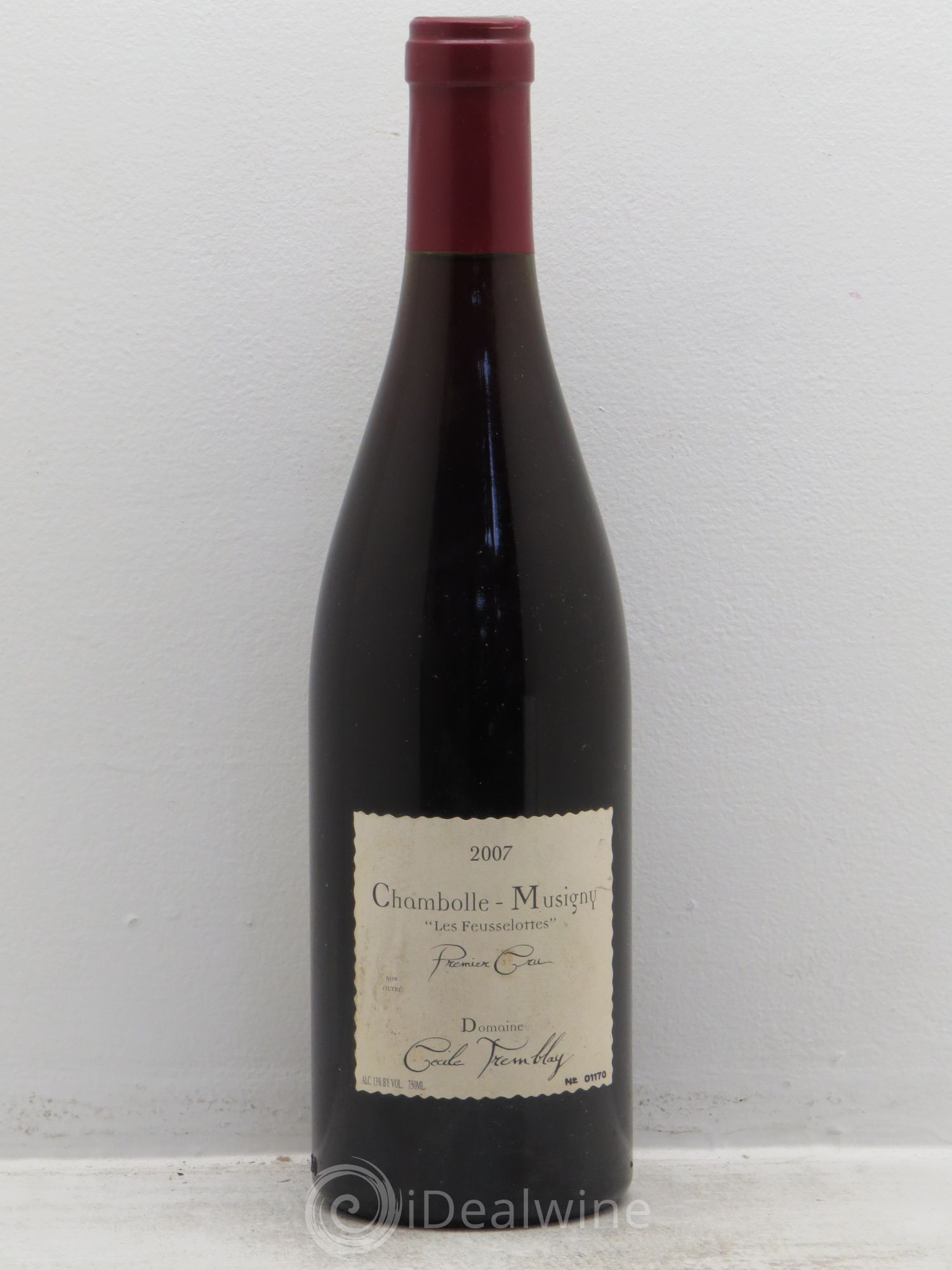 Chambolle-Musigny 1er Cru Les Feusselottes Cécile Tremblay 2007 - Lot de 1 bouteille - 0