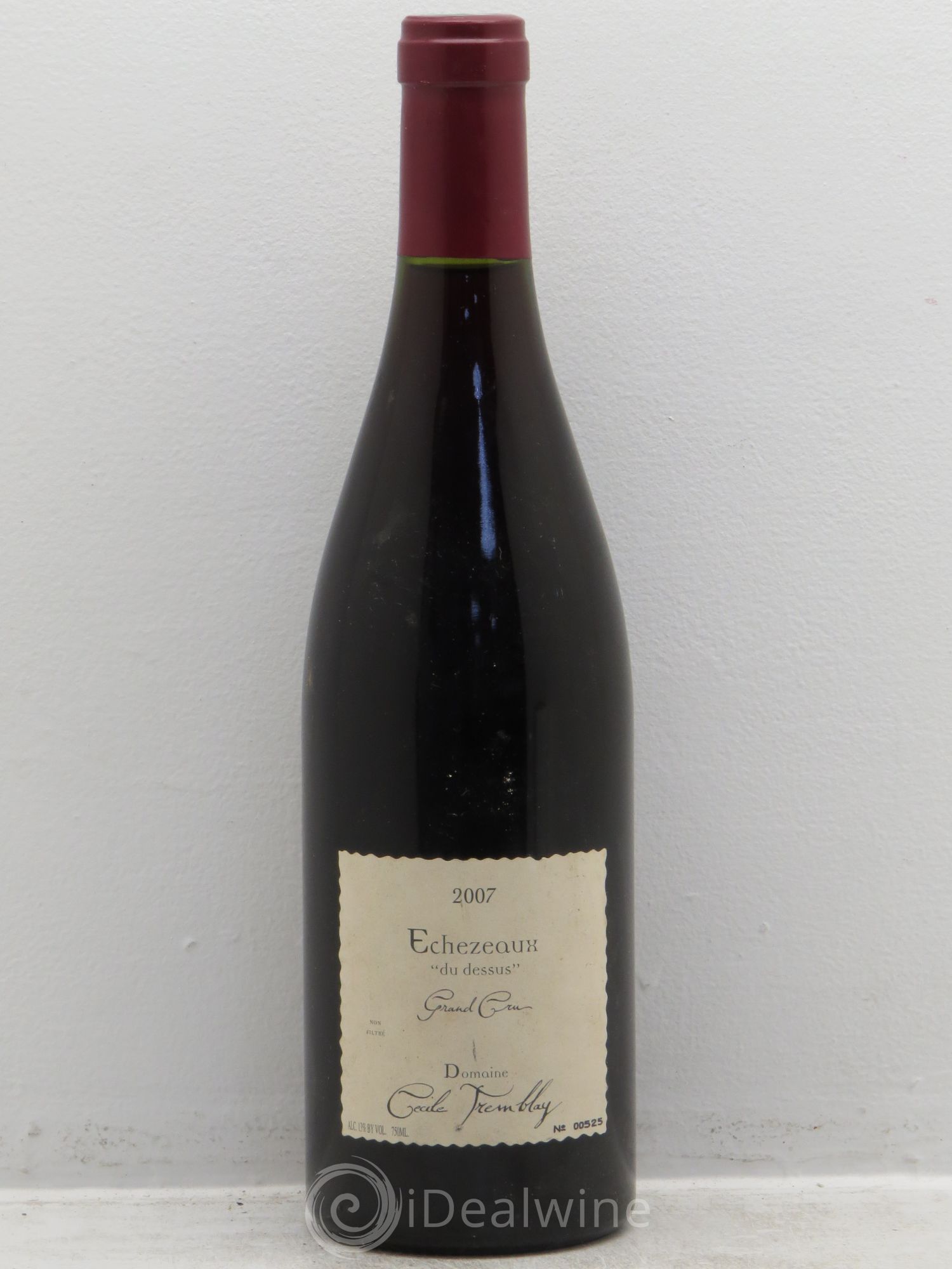 Echezeaux Grand Cru du dessus Cécile Tremblay 2007 - Lot de 1 bouteille - 0