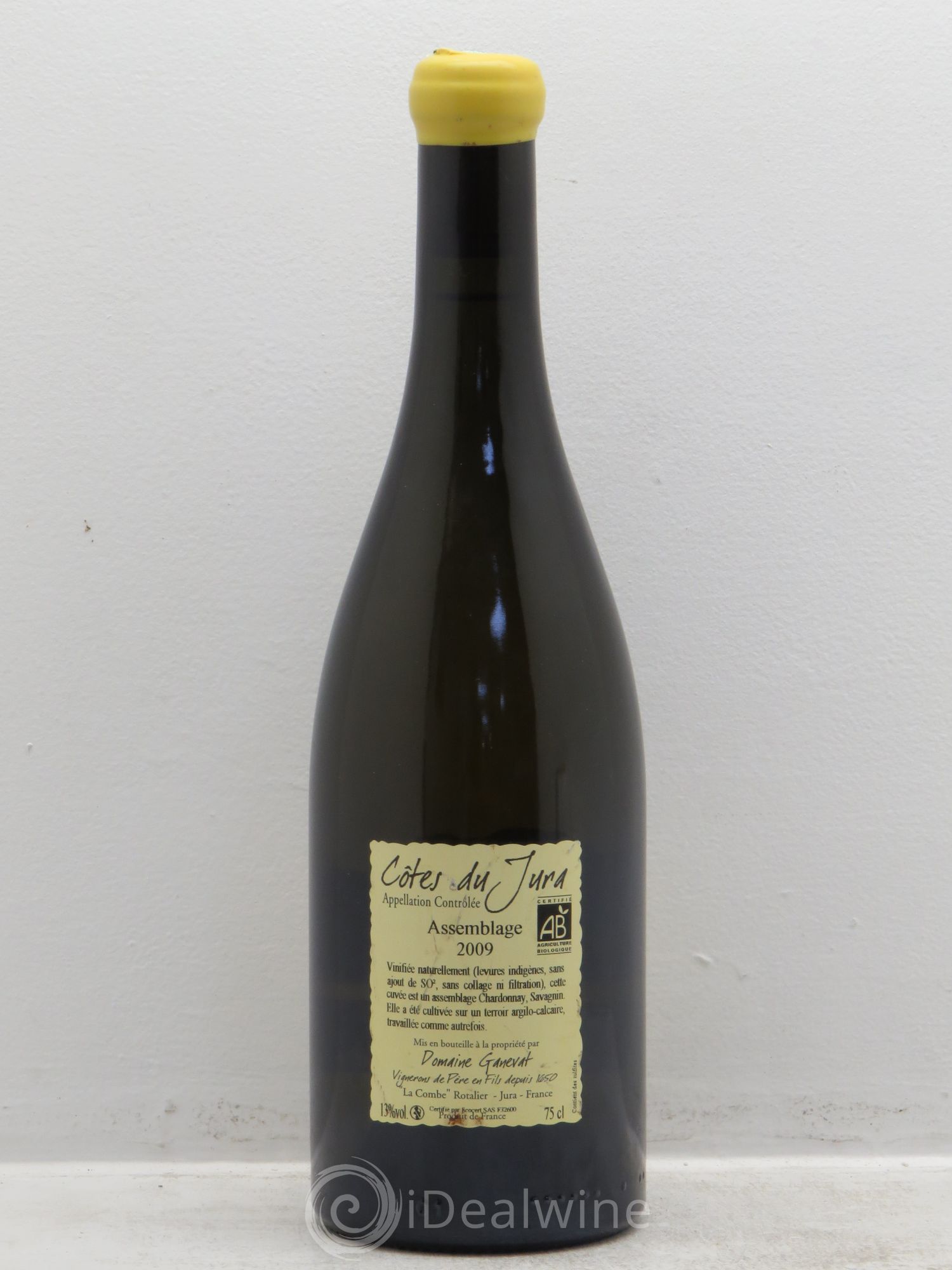 Côtes du Jura Cuvée Orégane Jean-François Ganevat (Domaine) 2009 - Lot de 1 bouteille - 1