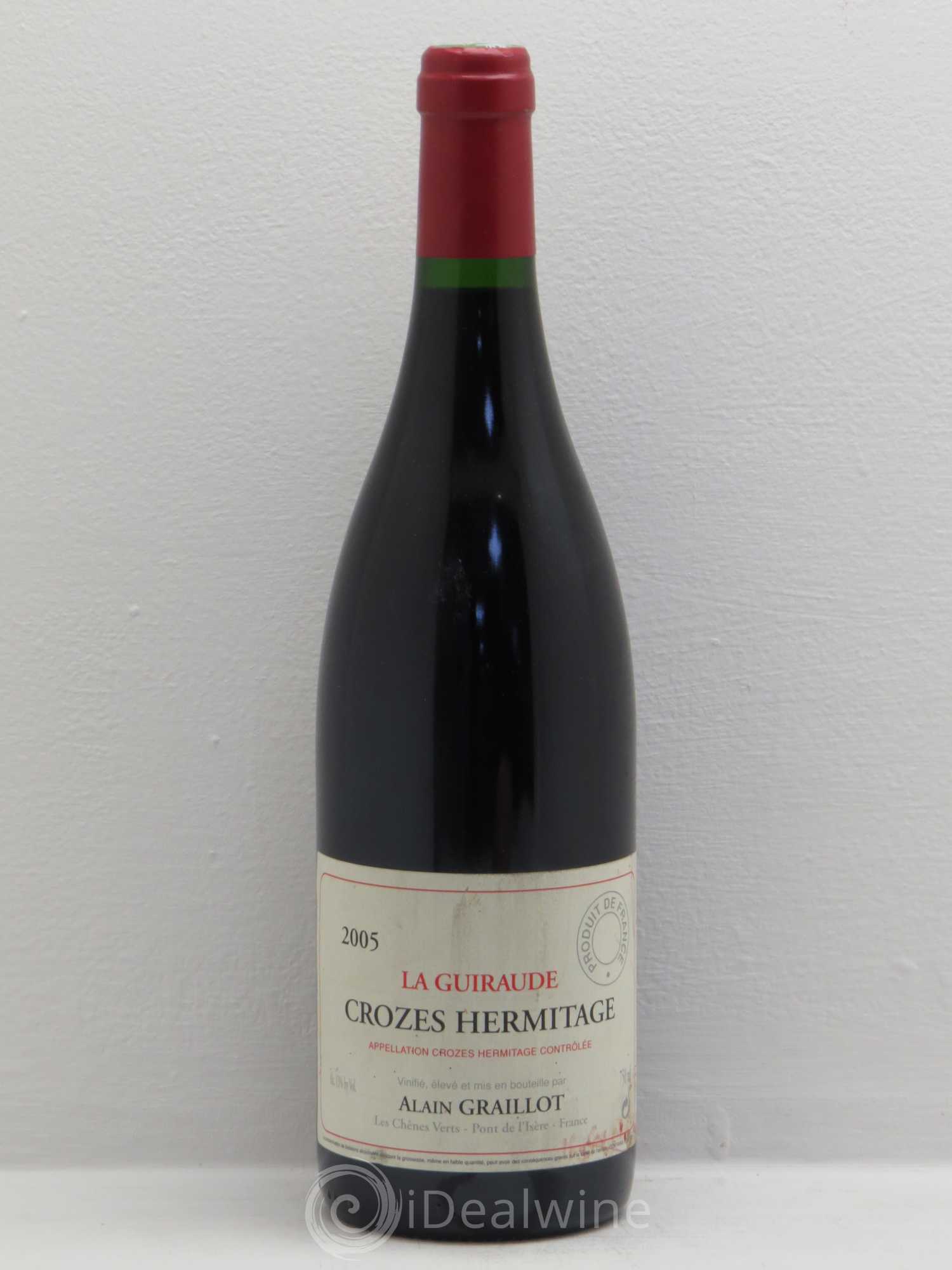 Crozes-Hermitage La Guiraude Domaine Graillot 2005 - Lot de 1 bouteille - 0