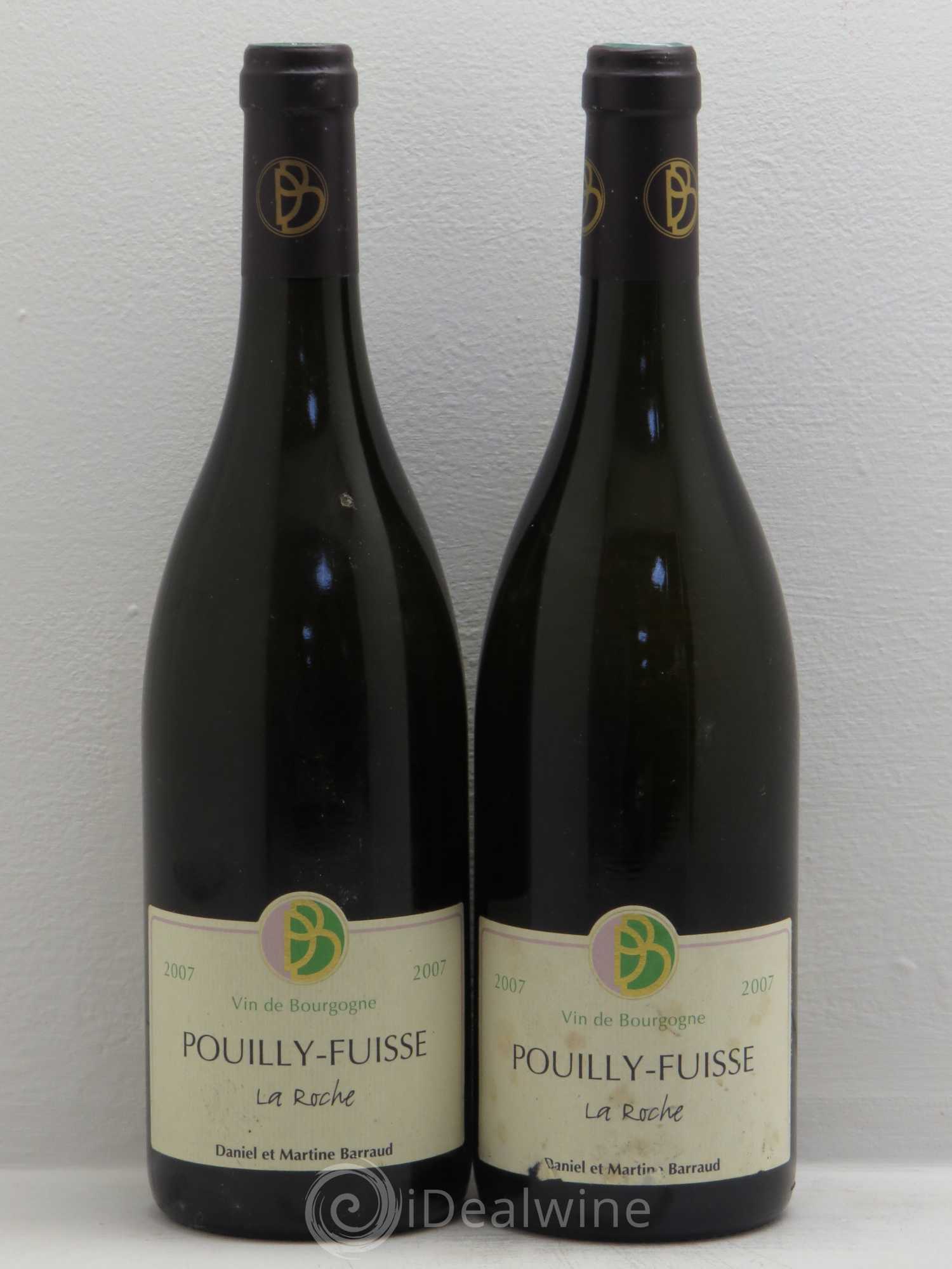 Pouilly-Fuissé la roche domaine barraud 2007 - Posten von 2 Flaschen - 0