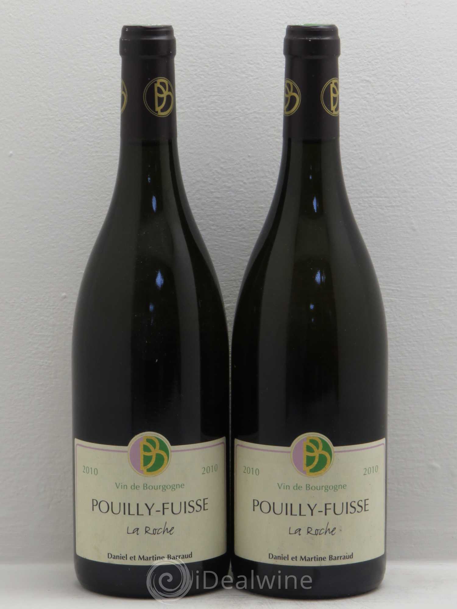 Pouilly-Fuissé la roche domaine barraud 2010 - Posten von 2 Flaschen - 0
