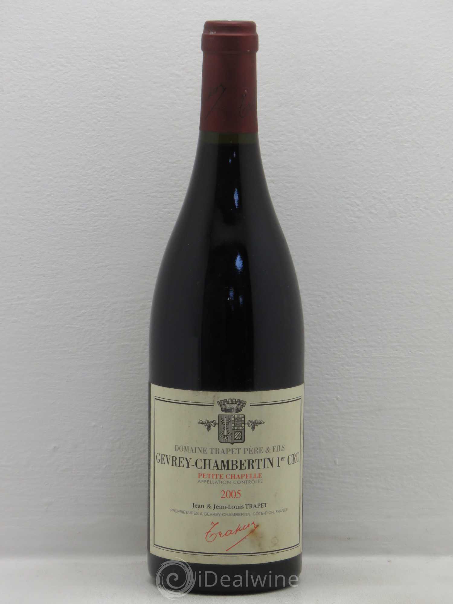 Gevrey-Chambertin 1er Cru Petite Chapelle Domaine Trapet 2005 - Lot de 1 bouteille - 0