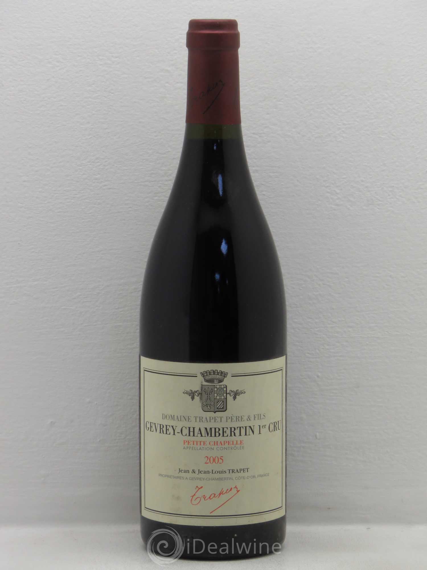 Gevrey-Chambertin 1er Cru Petite Chapelle Domaine Trapet 2005 - Lot de 1 bouteille - 0