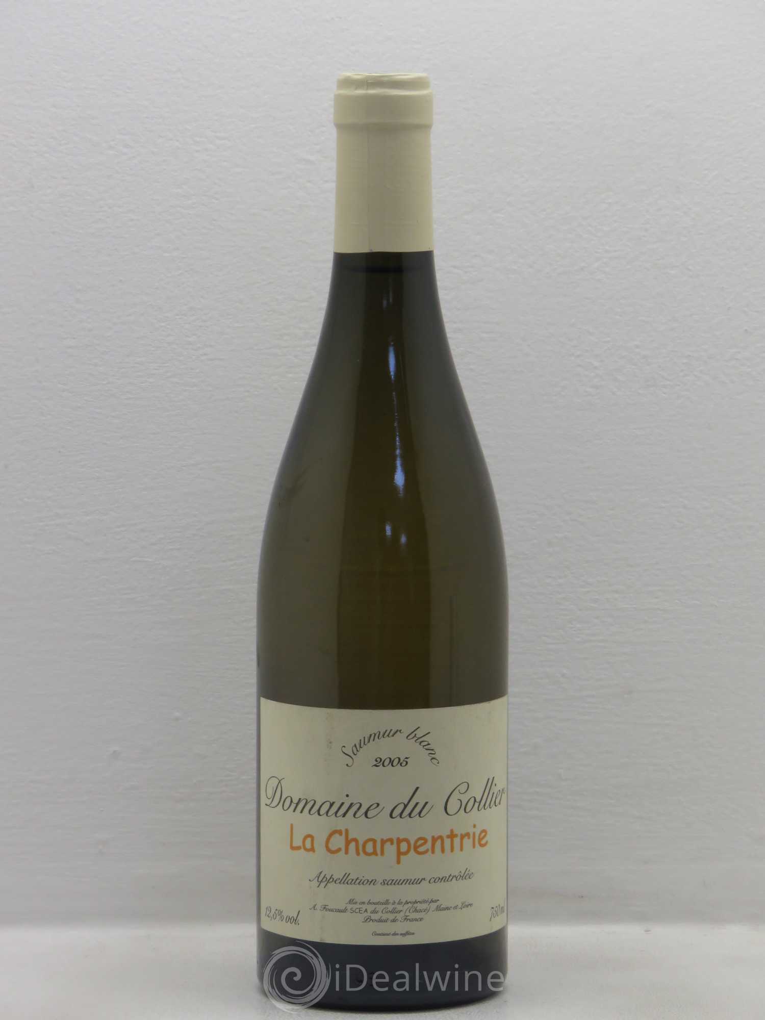 Saumur La Charpentrie Domaine du Collier 2005 - Lot de 1 bouteille - 0