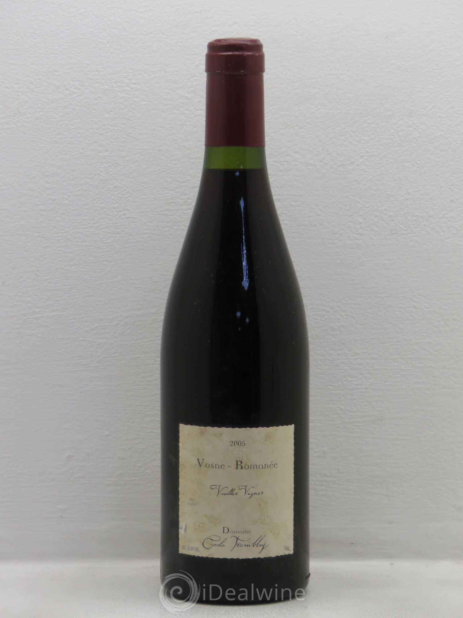 Vosne-Romanée Vieilles Vignes Cécile Tremblay 2005 - Lot de 1 bouteille - 0