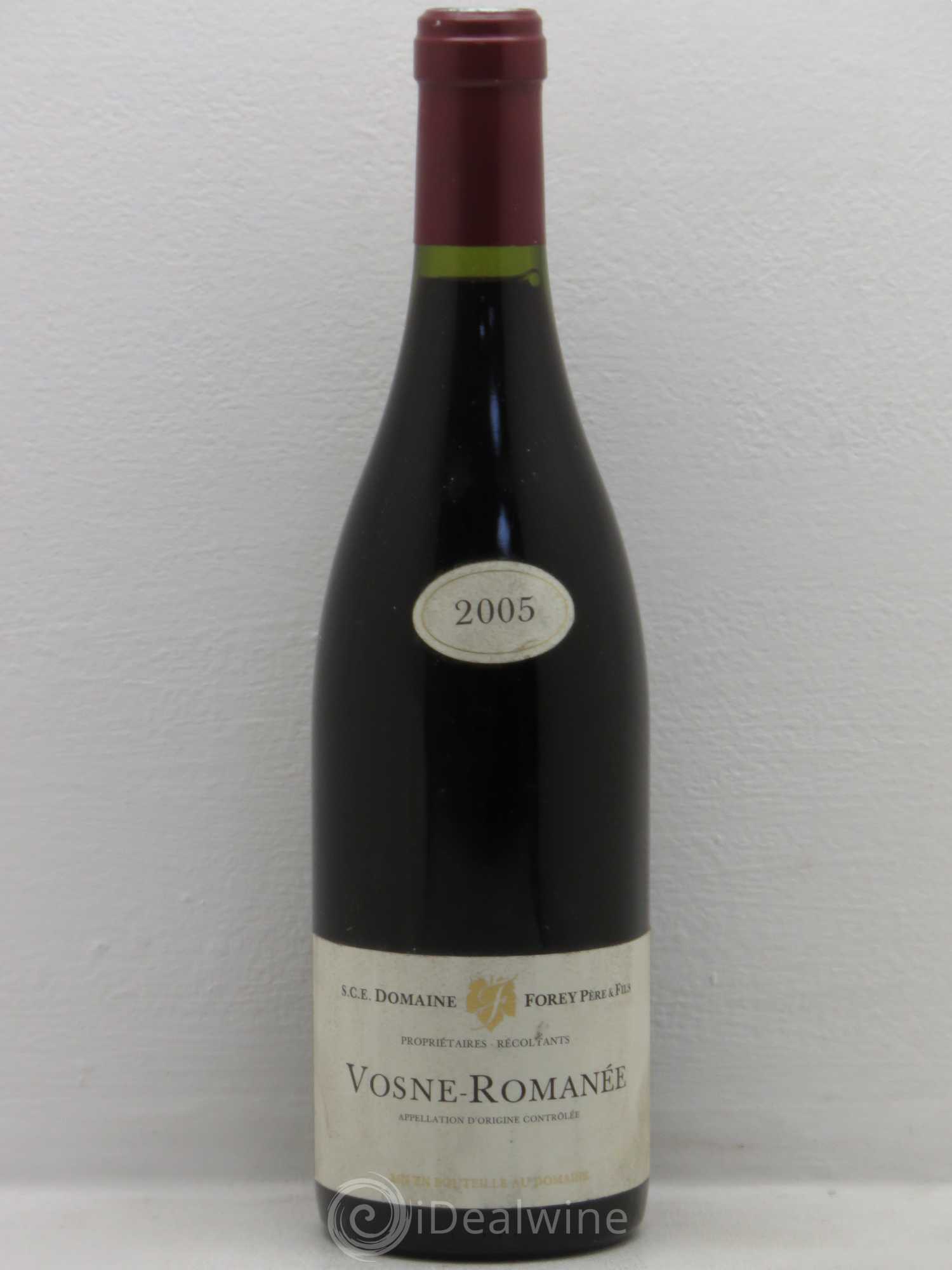 Vosne-Romanée Forey 2005 - Lot de 1 bouteille - 0