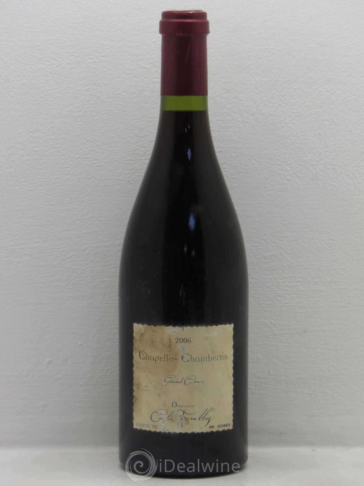 Chapelle-Chambertin Grand Cru Cécile Tremblay 2006 - Lot de 1 bouteille - 0