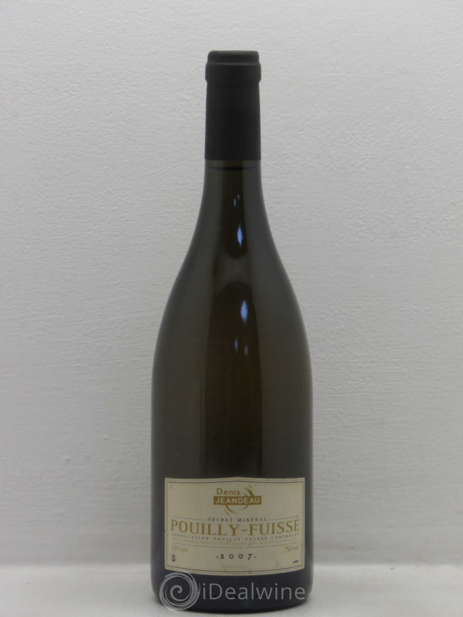 Pouilly-Fuissé Domaine Denis Jeandeau 2007 - Posten von 1 Flasche - 0