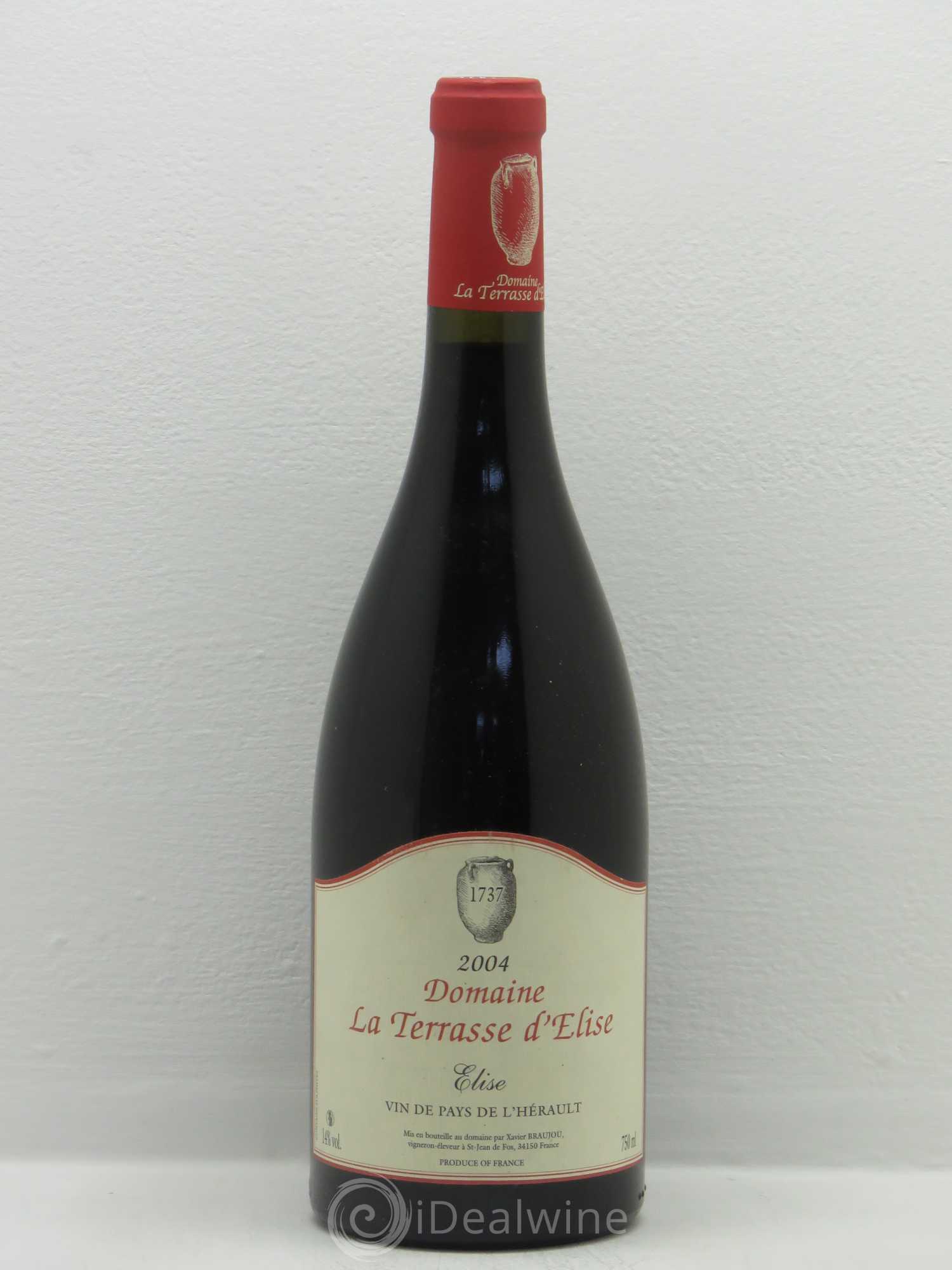 Pays d'Hérault Domaine Les Terrasses d'Elise Elise 2004 - Posten von 1 Flasche - 0