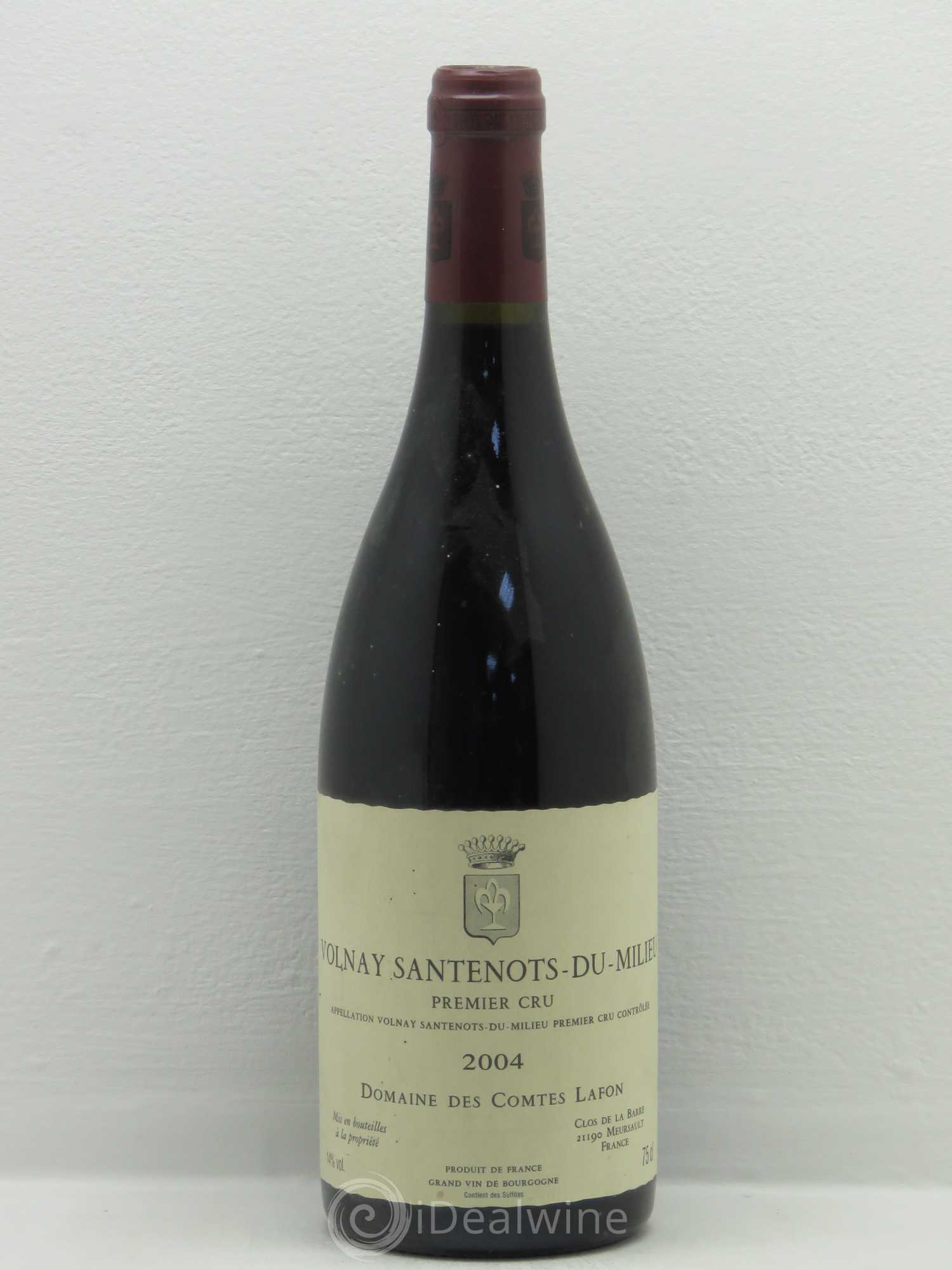 Volnay 1er Cru Santenots du Milieu Comtes Lafon (Domaine des) 2004 - Lot de 1 bouteille - 0