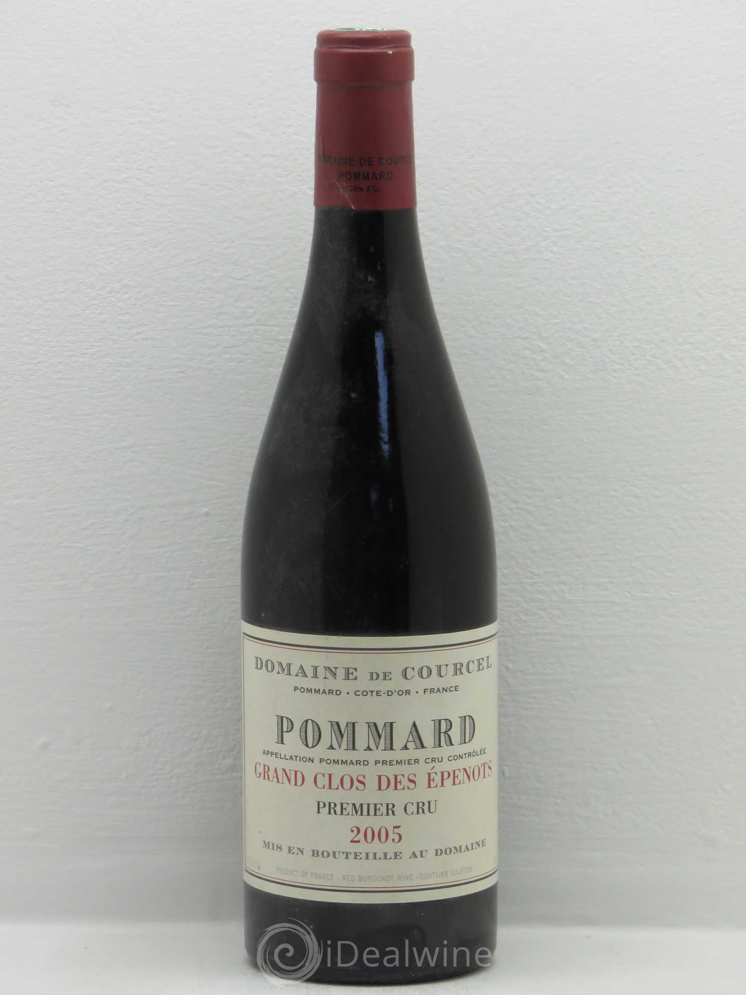Pommard 1er Cru Grand Clos des Epenots de Courcel (Domaine) 2005 - Lot de 1 bouteille - 0