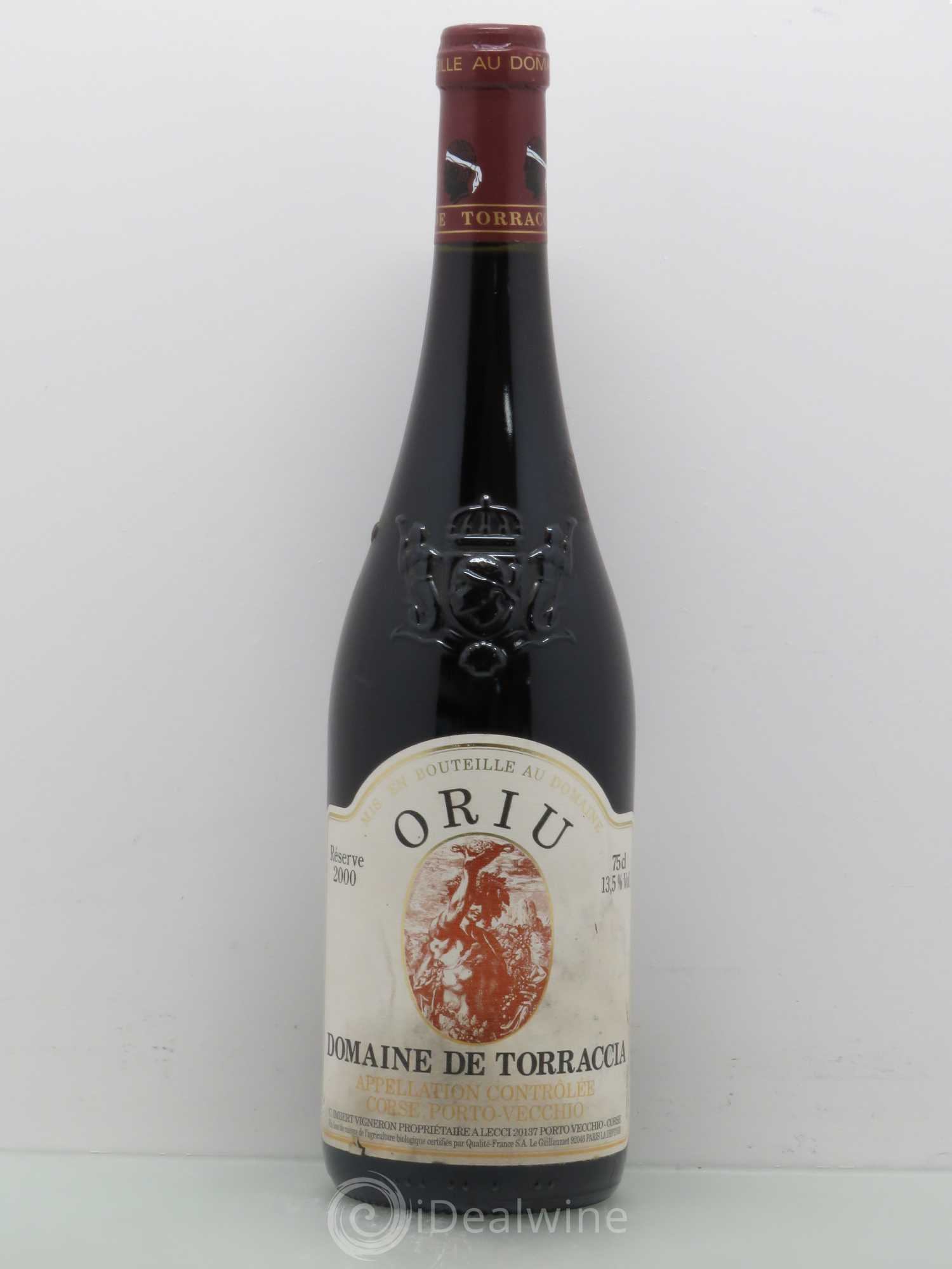 Divers Porto Vechio Oriu Reserve - Domaine Torracia 2000 - Posten von 1 Flasche - 0