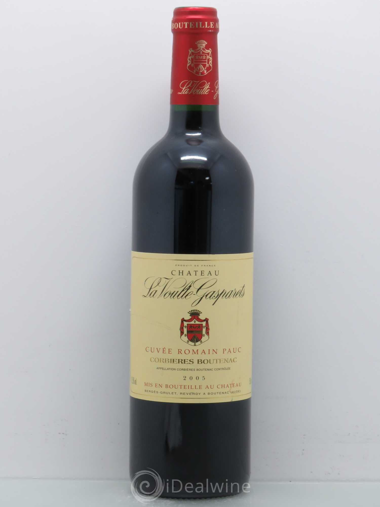 Corbières Boutenac La Voulte-Gasparets Cuvée Romain Pauc Patrick Reverdy 2005 - Lot de 1 bouteille - 0