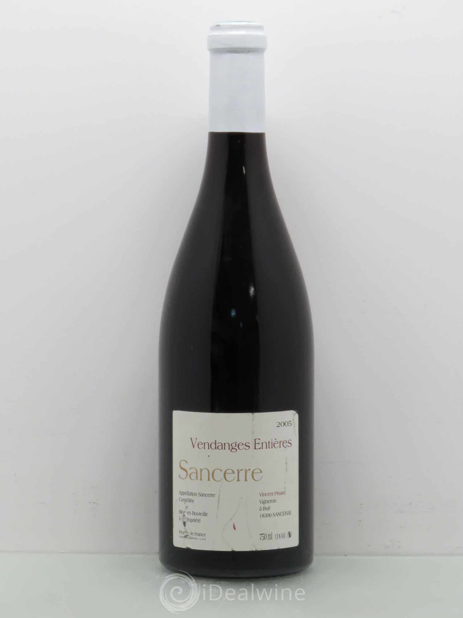 Sancerre Vendanges Entières Vincent Pinard 2005 - Lot de 1 bouteille - 0