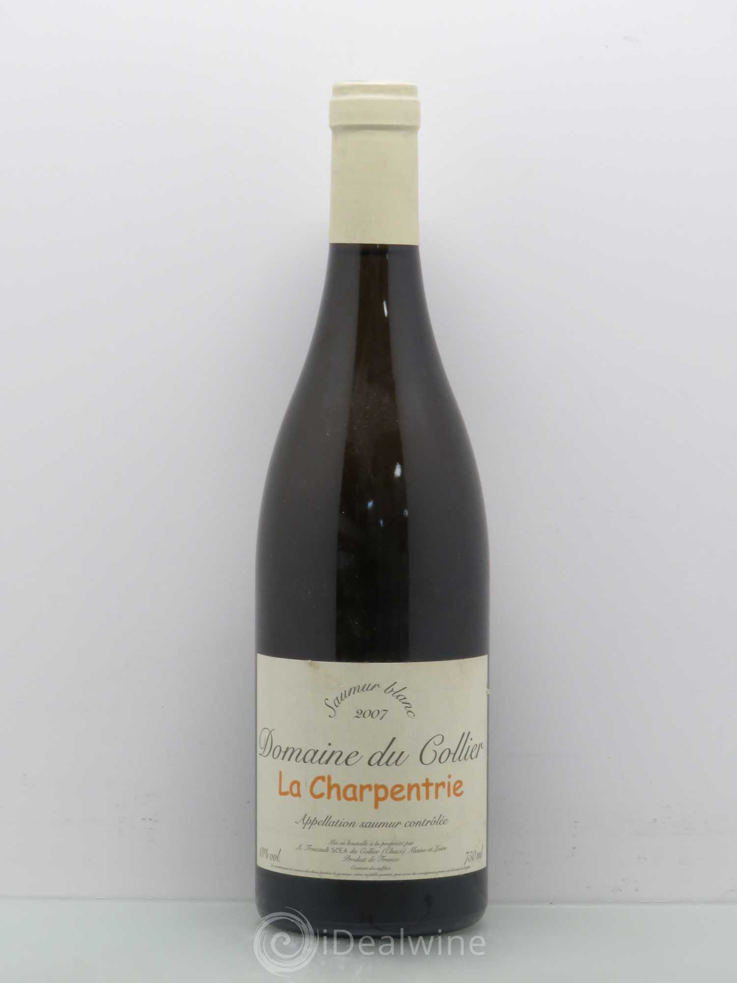 Saumur La Charpentrie Domaine du Collier 2007 - Lot de 1 bouteille - 0