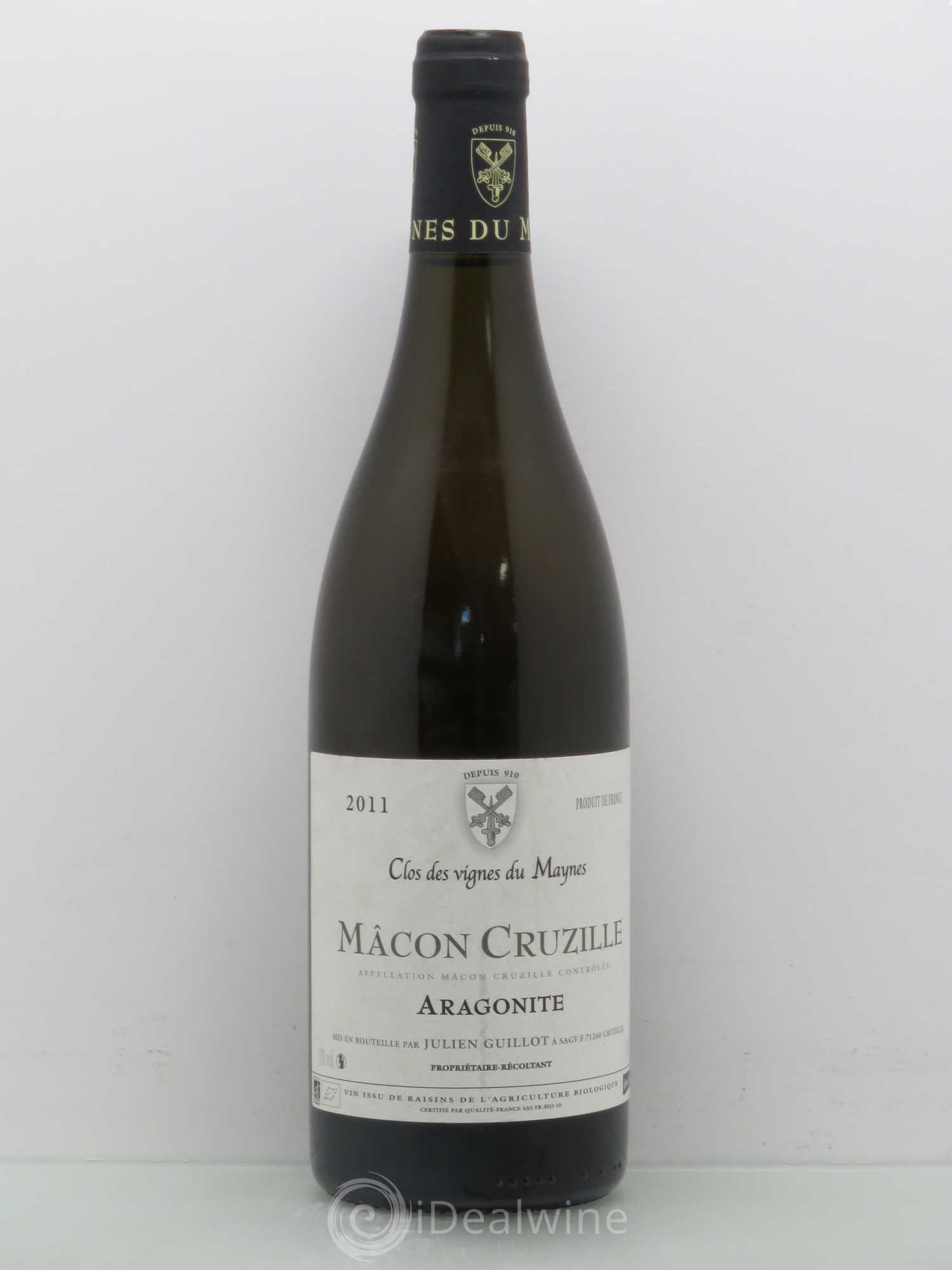 Mâcon Cruzilles Aragonite - Domaine Vignes du Mayne 2011 - Posten von 1 Flasche - 0