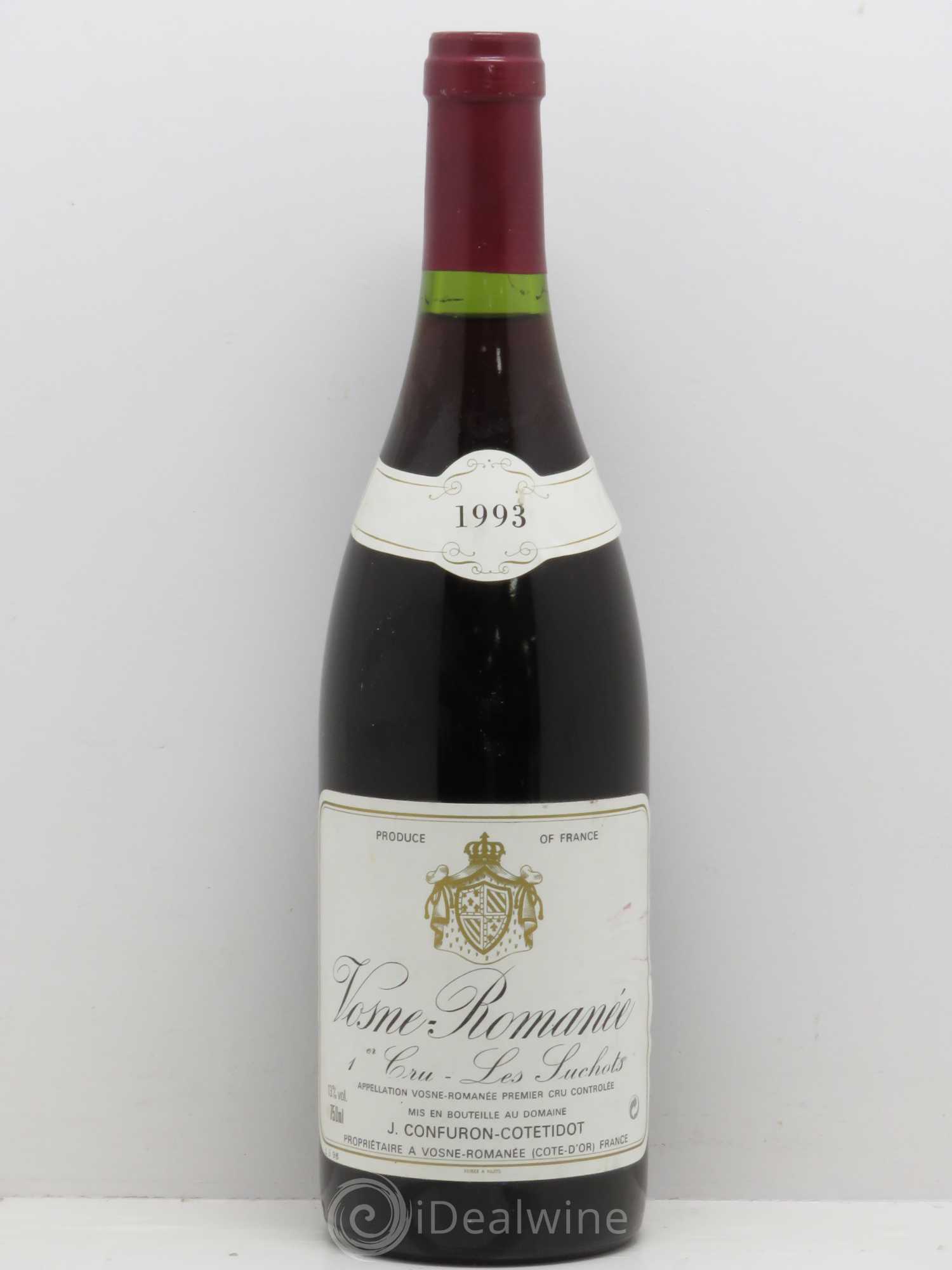 Vosne-Romanée 1er Cru Les Suchots Confuron-Cotetidot 1993 - Lot de 1 bouteille - 0