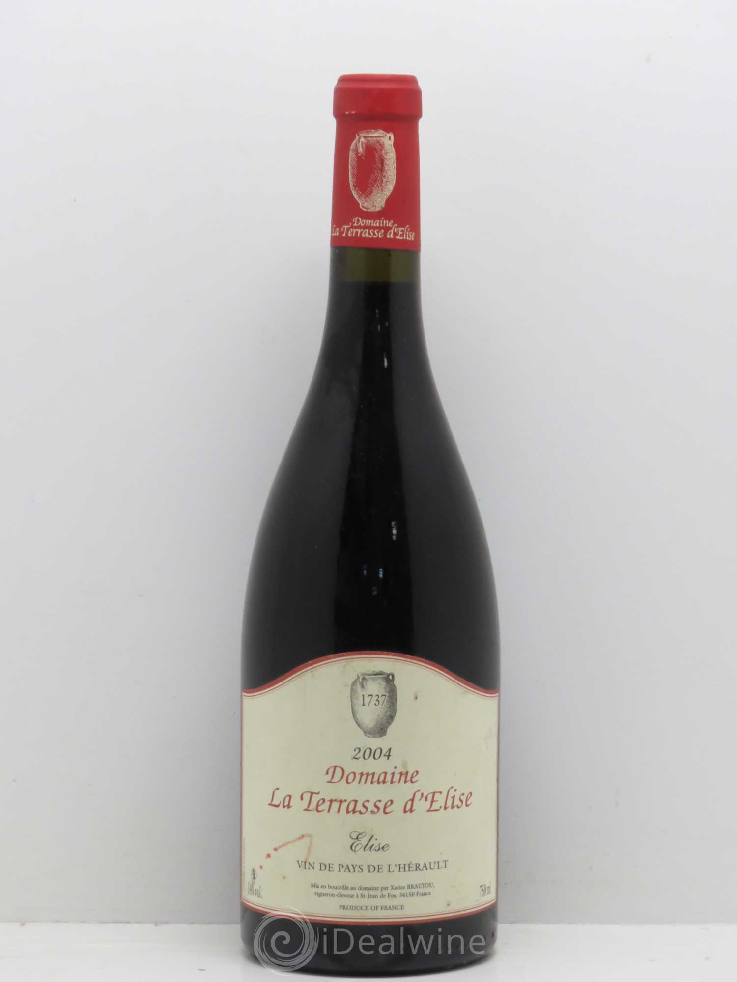 Coteaux du Languedoc Elise Terrasse d'Elise (Domaine de la) 2004 - Lot de 1 bouteille - 0