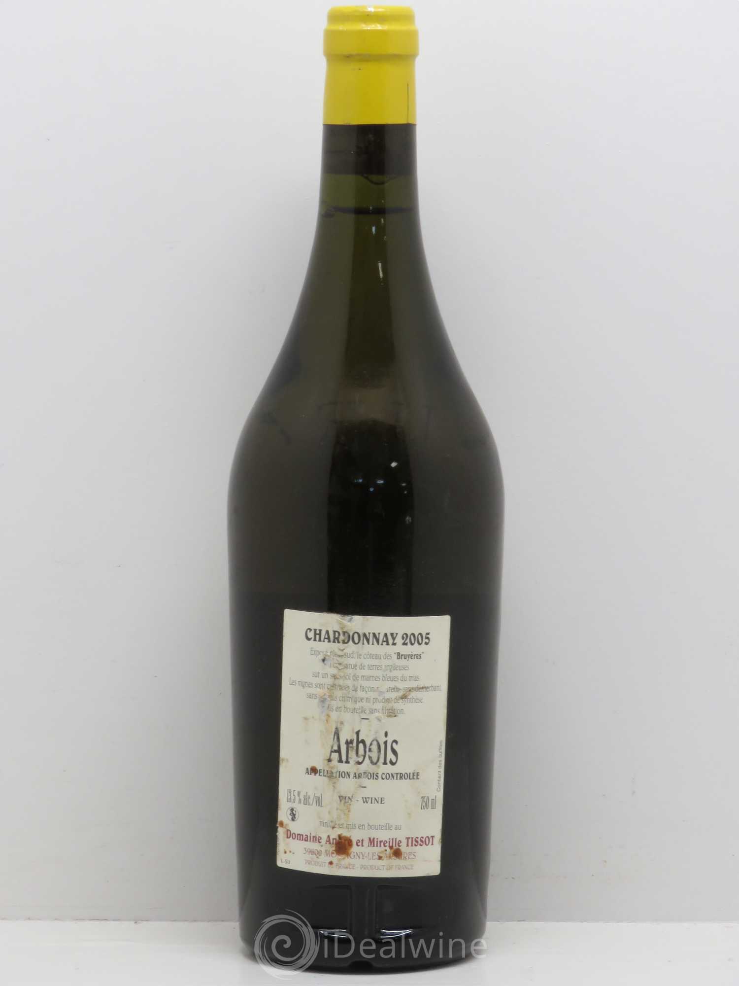 Arbois Chardonnay Les Bruyères Bénédicte et Stéphane Tissot 2005 - Lot de 1 bouteille - 1
