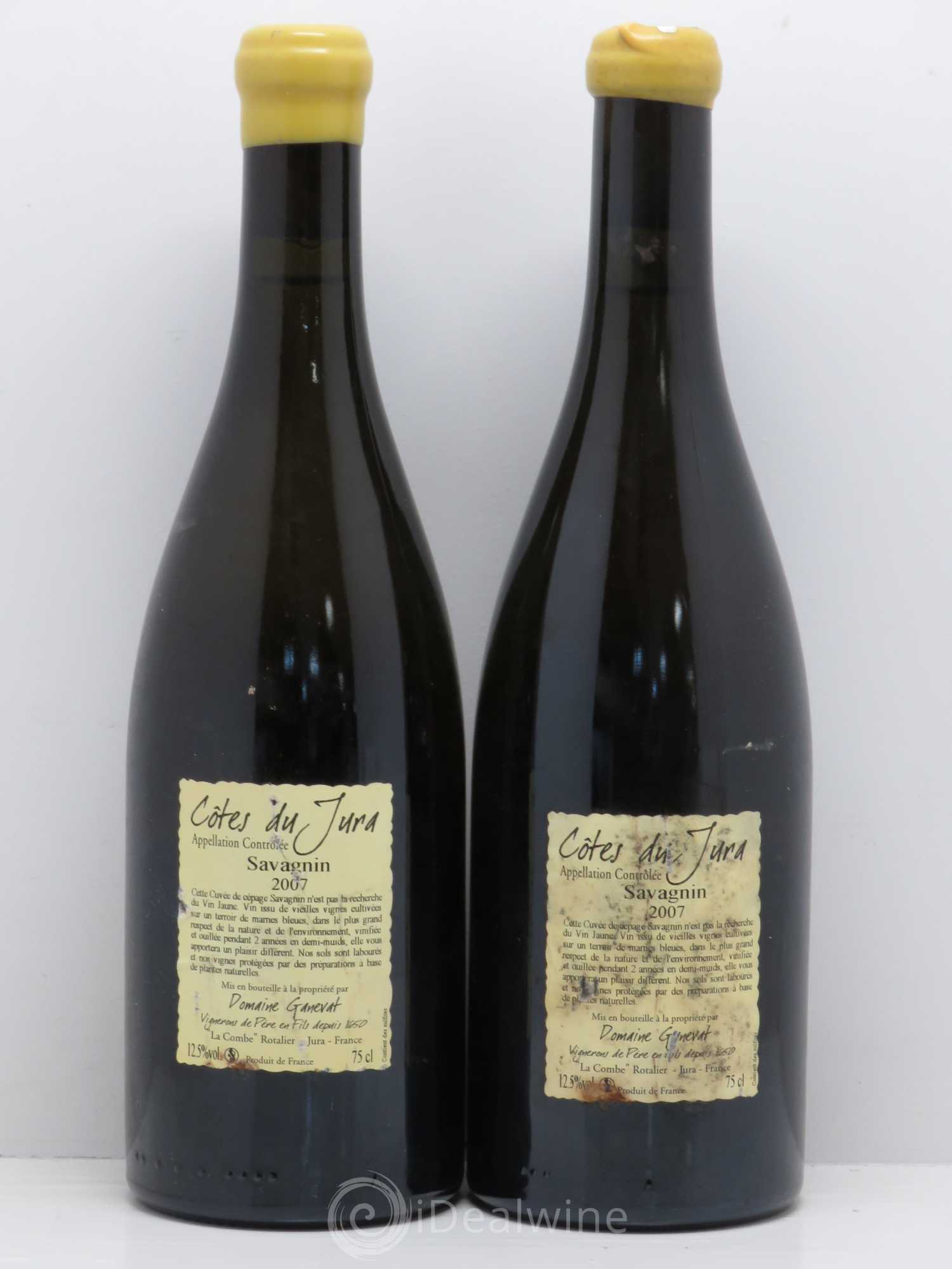 Côtes du Jura Les Chalasses Marnes Bleues Jean-François Ganevat (Domaine) 2007 - Lot de 2 bouteilles - 1