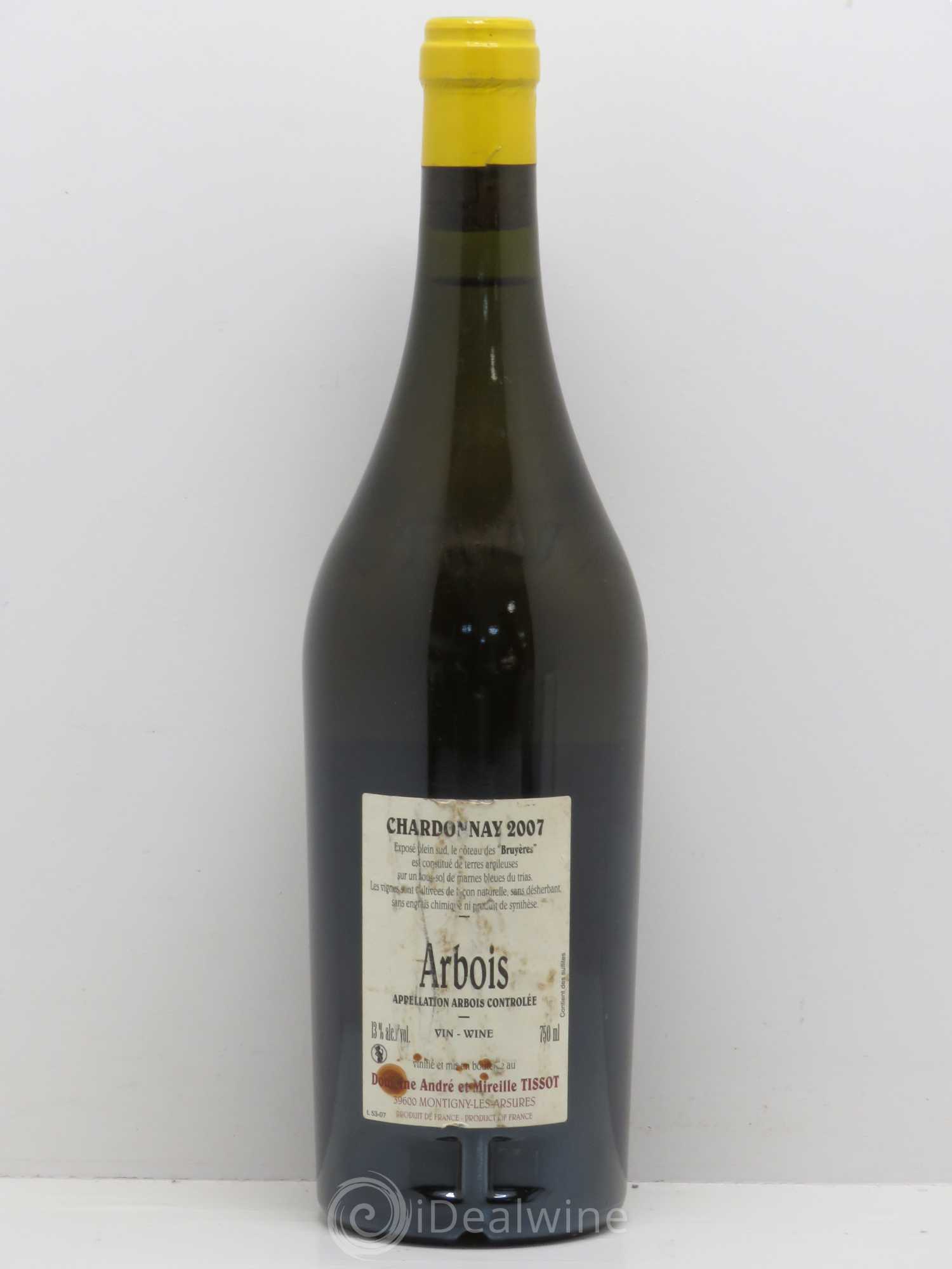 Arbois Chardonnay Les Bruyères Bénédicte et Stéphane Tissot 2007 - Lot de 1 bouteille - 1