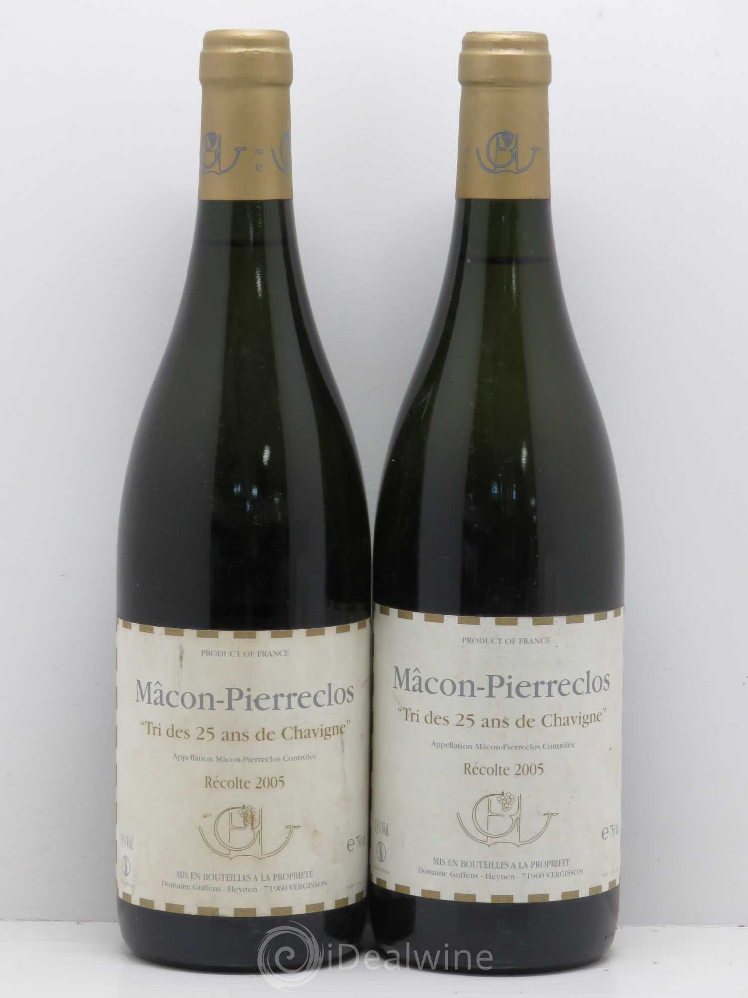 Mâcon Tri Des 25 Ans De chavigne Guffens-Heynen 2007 - Posten von 2 Flaschen - 0
