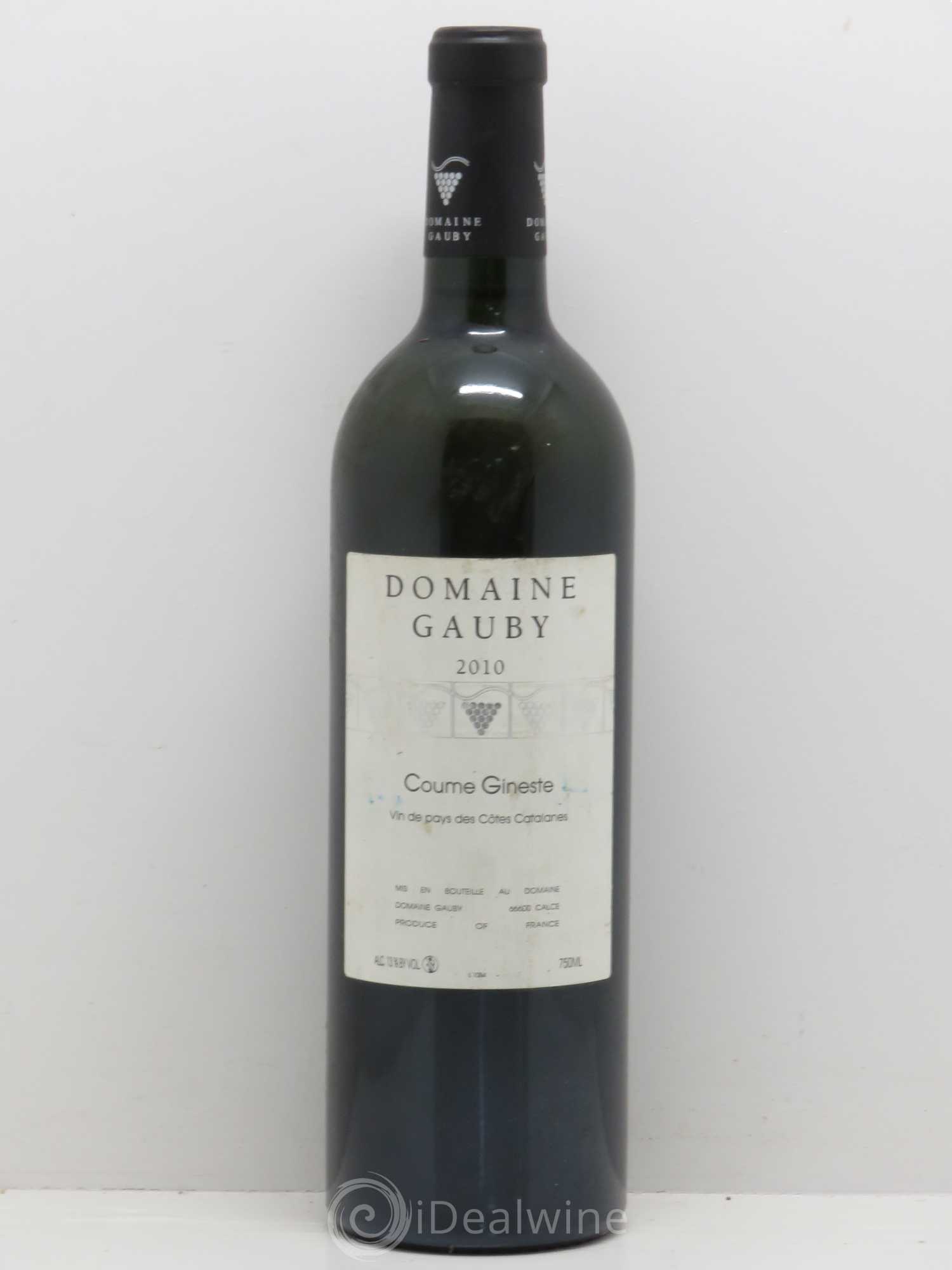 Côtes Catalanes Coume Gineste Gauby (Domaine) 2010 - Lot de 1 bouteille - 0
