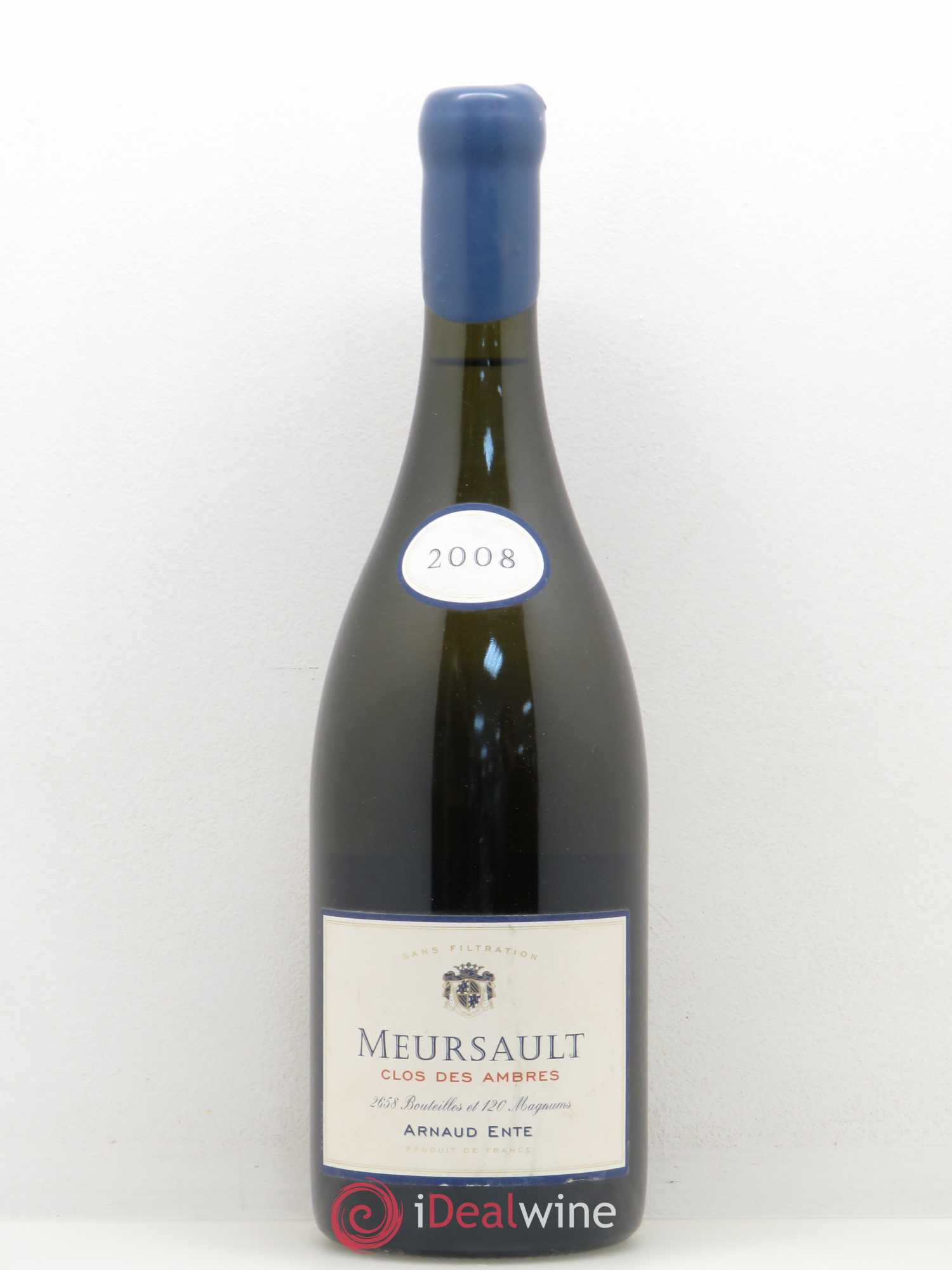 Meursault Clos des Ambres Arnaud Ente 2008 - Lot de 1 bouteille - 0