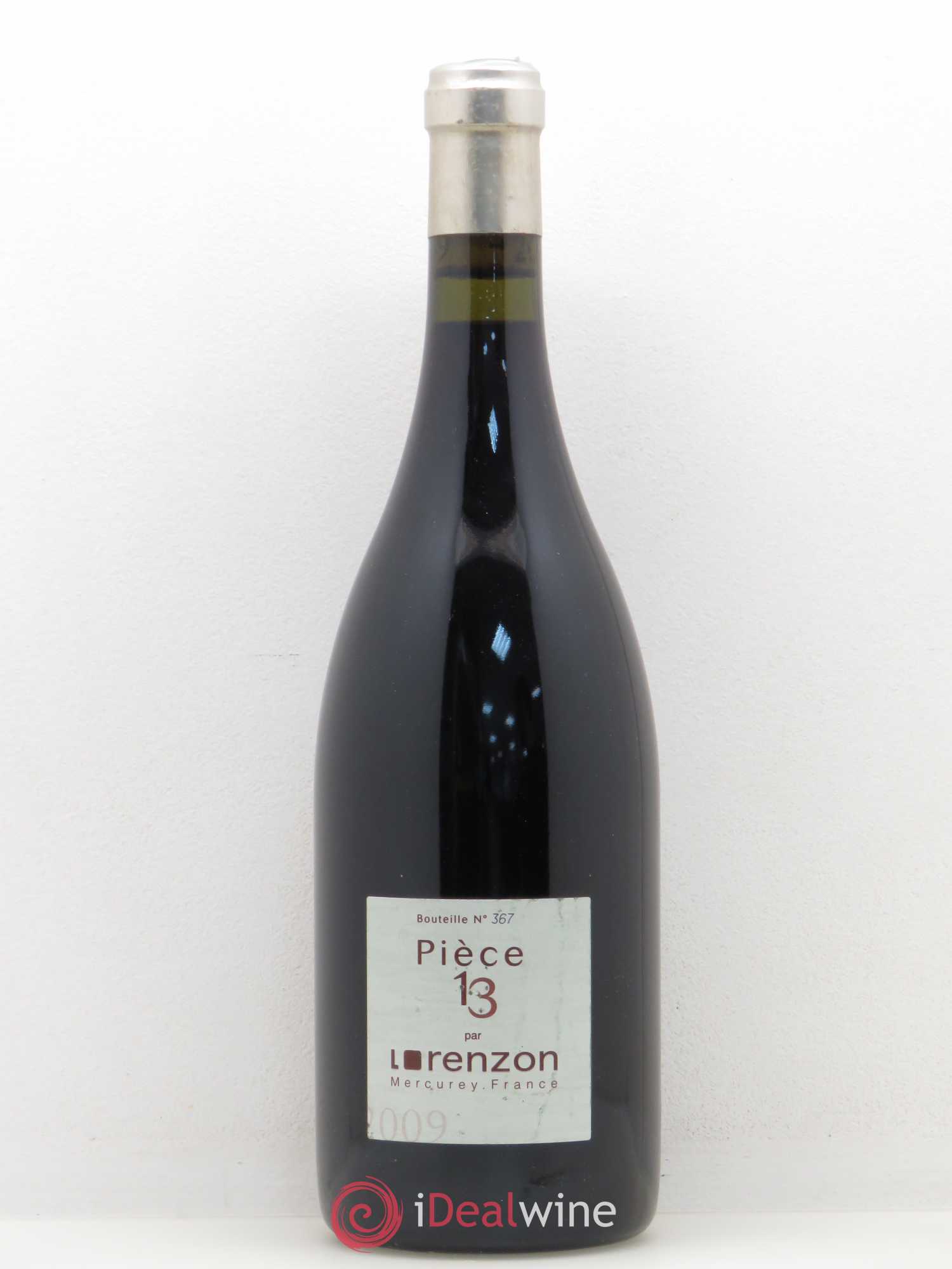 Mercurey Pièce 13 Bruno Lorenzon 2009 - Posten von 1 Flasche - 0