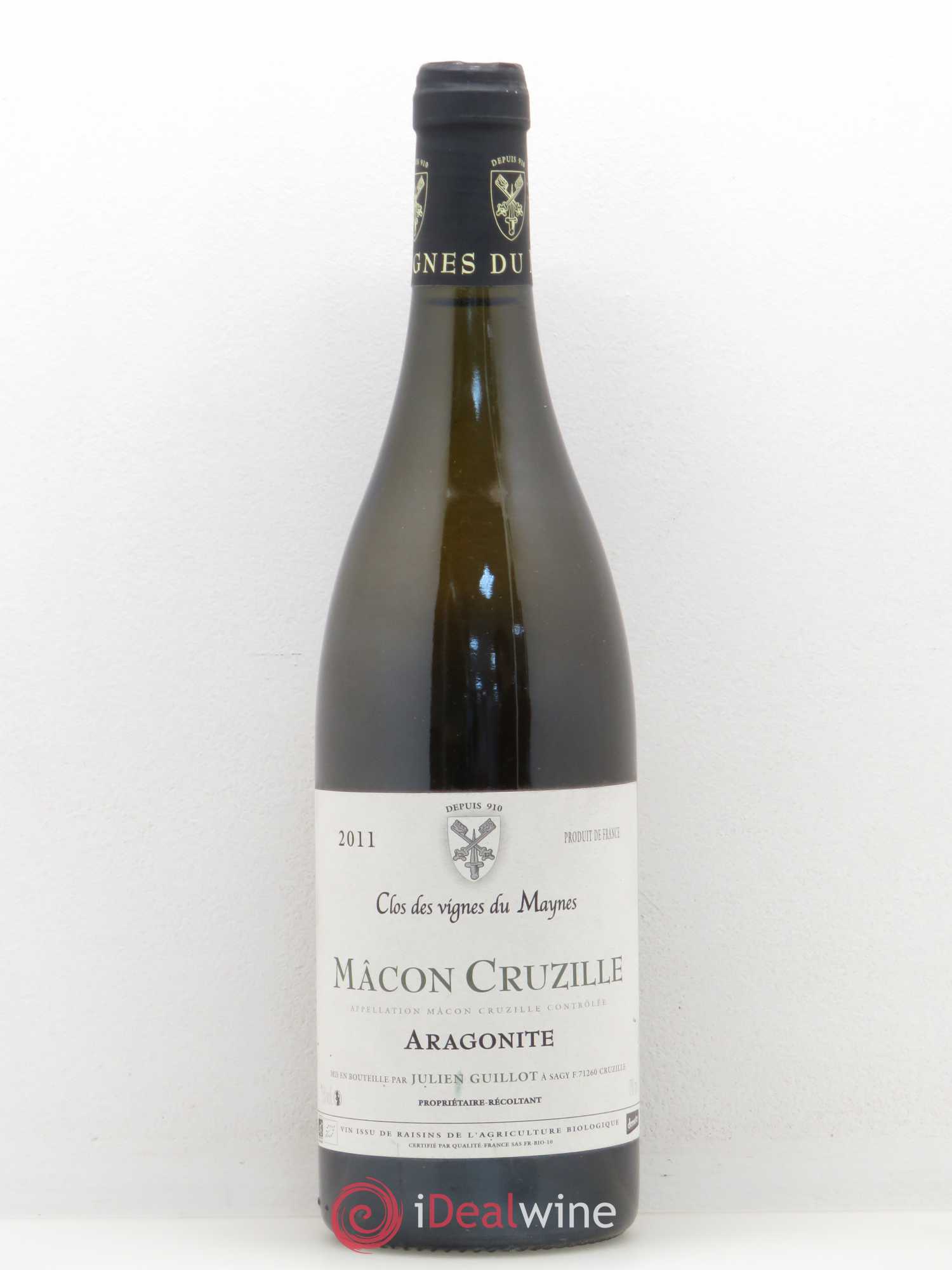 Mâcon Cruzille Aragonite Domaine Julien Guillot 2011 - Posten von 1 Flasche - 0