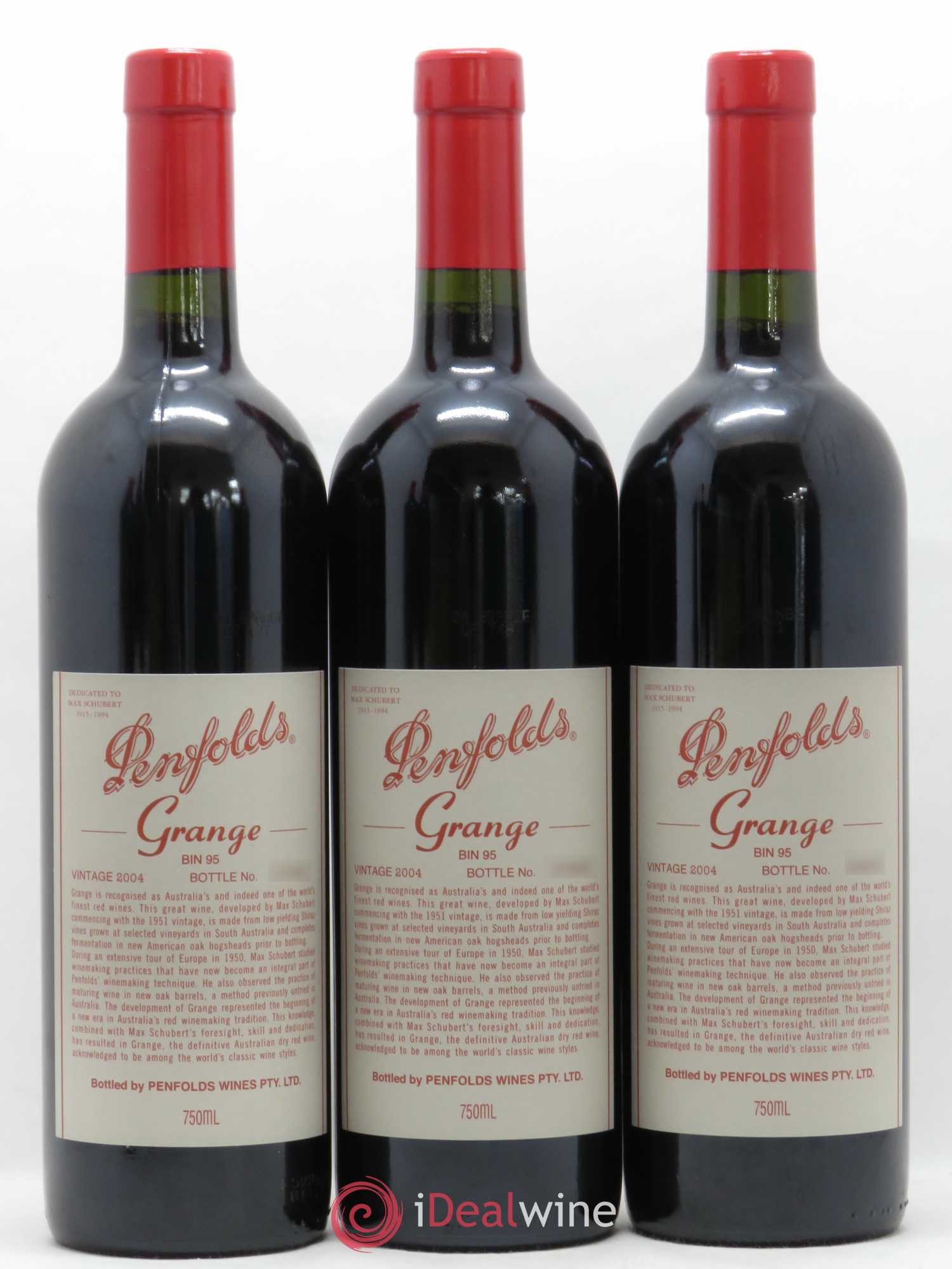 South Australia Penfolds Wines Grange Bin 95 2004 - Lot de 6 bouteilles - 3