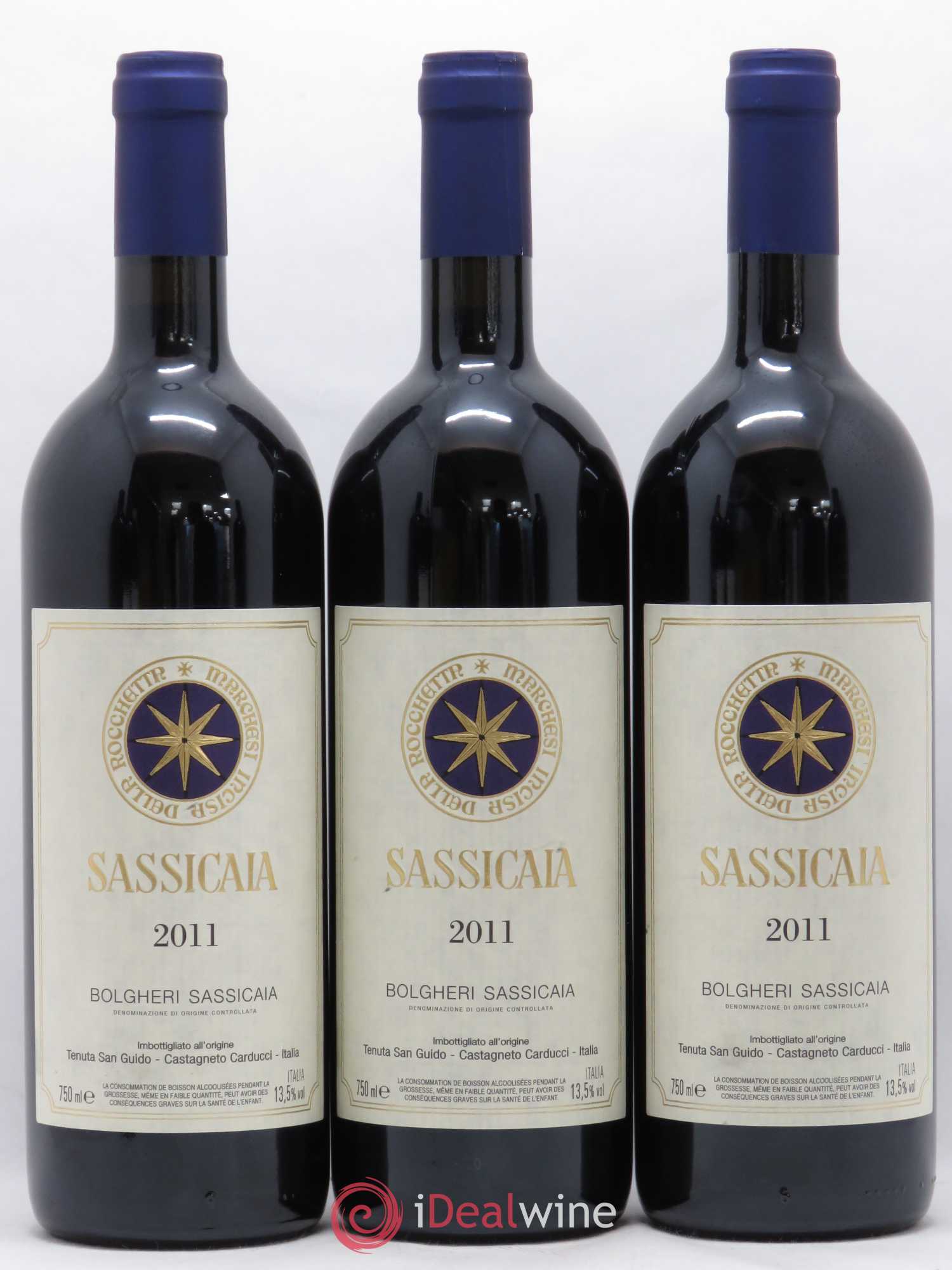 Bolgheri DOC Sassicaia Tenuta San Guido Caisse Prestige 2011 - Lot de 6 bouteilles - 2