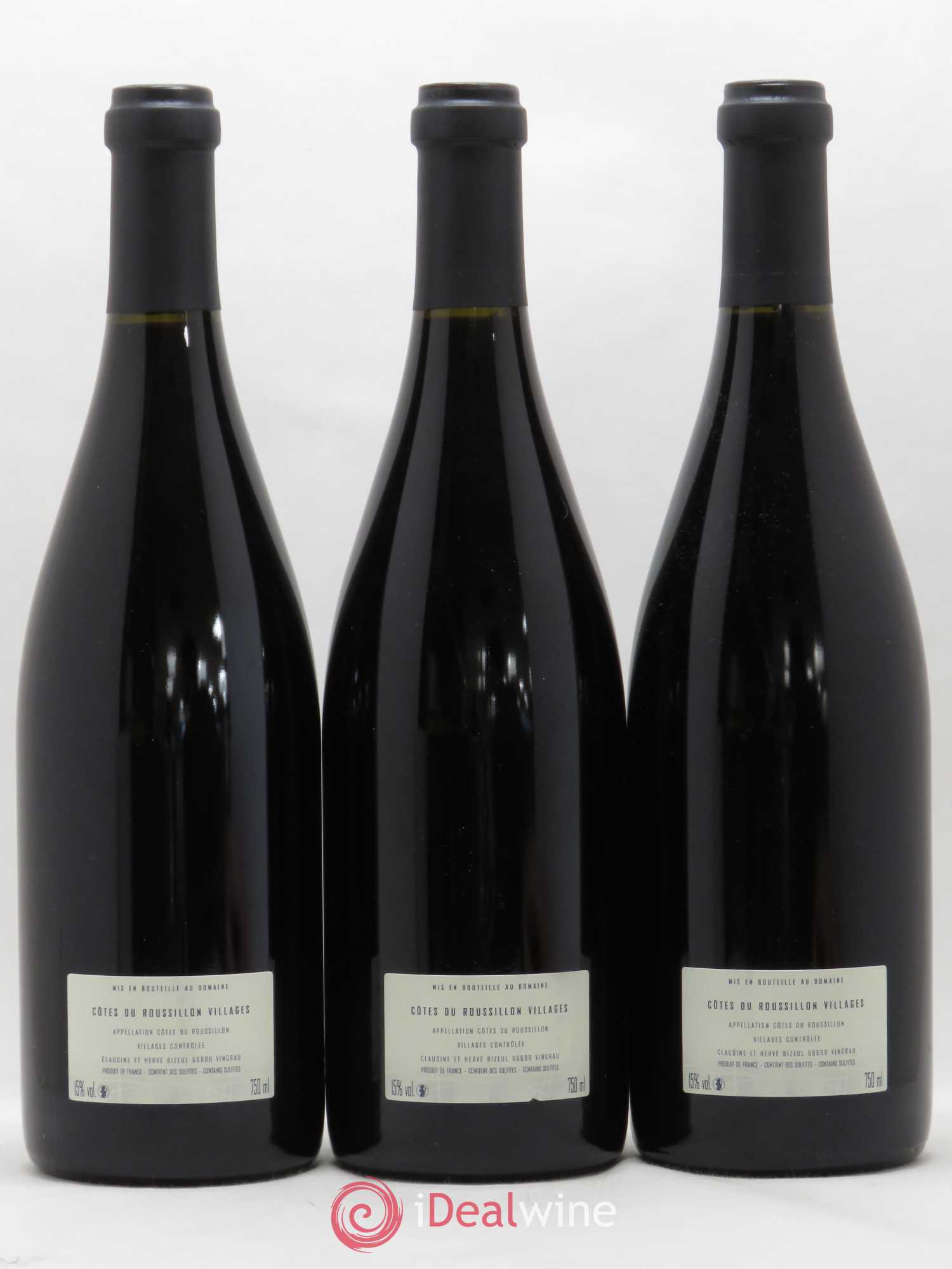 Côtes du Roussillon Villages Clos des Fées La Petite Sibérie Hervé Bizeul 2007 - Lot de 3 bouteilles - 1