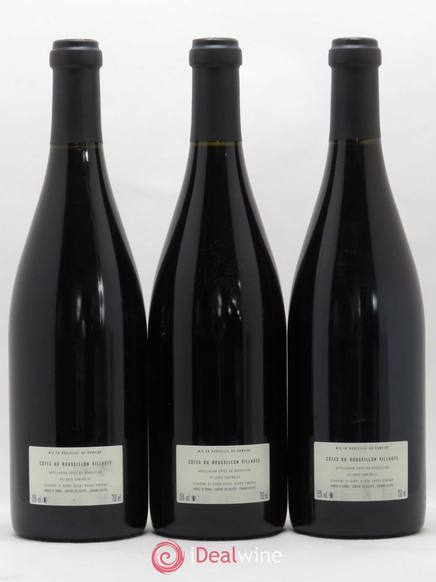 Côtes du Roussillon Villages Clos des Fées La Petite Sibérie Hervé Bizeul 2007 - Lot de 3 bouteilles - 1
