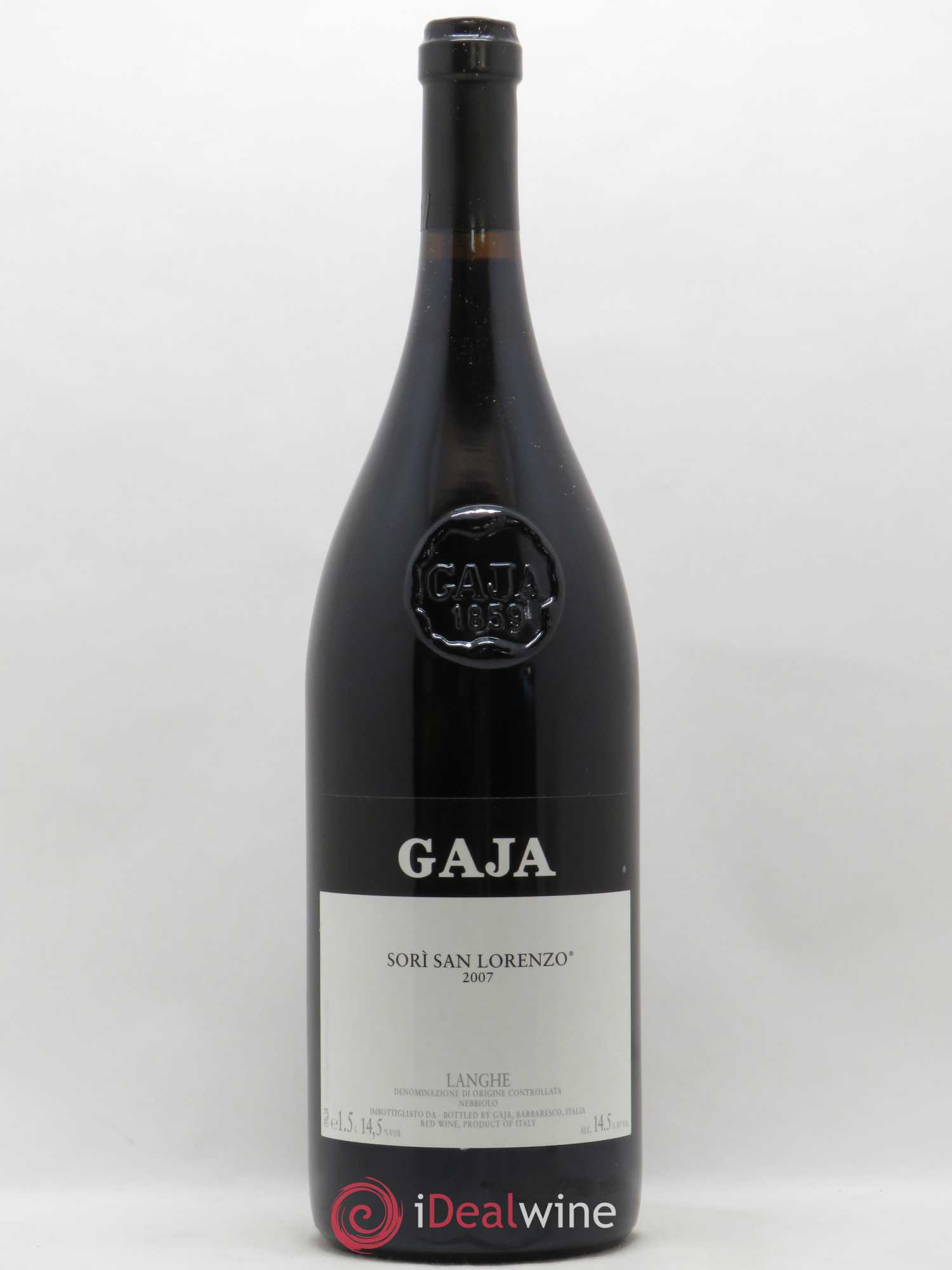 Langhe DOC Sori San Lorenzo Angelo Gaja Nebbiolo 2007 - Lot de 1 magnum - 0