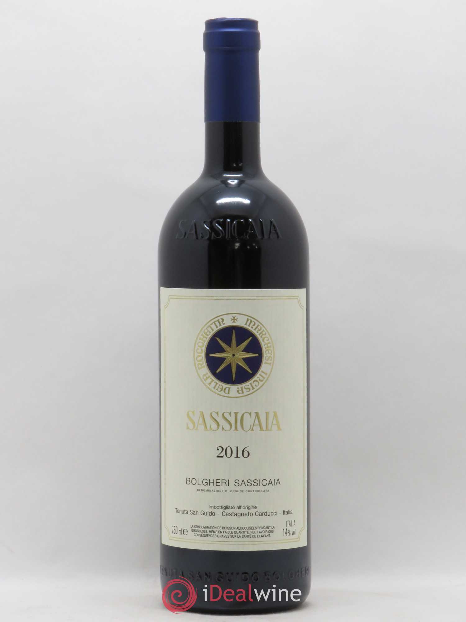 Bolgheri DOC Sassicaia Tenuta San Guido 2016 - Lot de 1 bouteille - 0