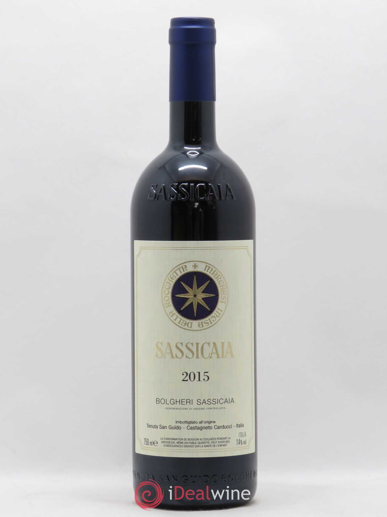 Bolgheri DOC Sassicaia Tenuta San Guido 2015 - Lot de 1 bouteille - 0