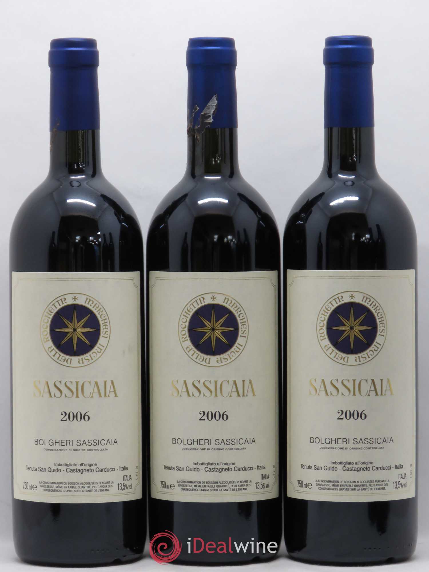 Bolgheri DOC Sassicaia Tenuta San Guido Caisse prestige 2006 - Lot de 12 bouteilles - 4