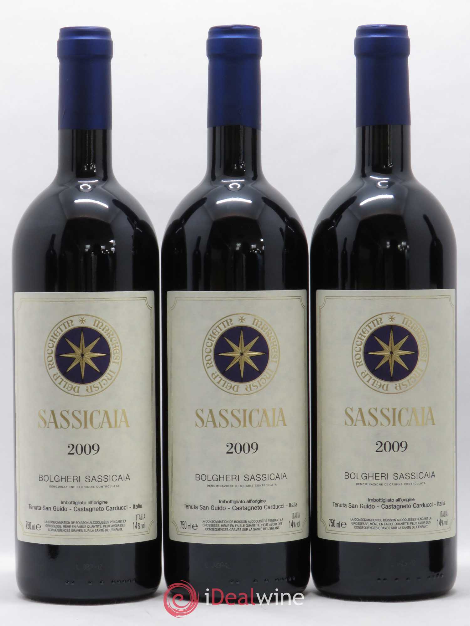 Bolgheri DOC Sassicaia Tenuta San Guido Caisse Prestige 2009 - Lot de 12 bouteilles - 4