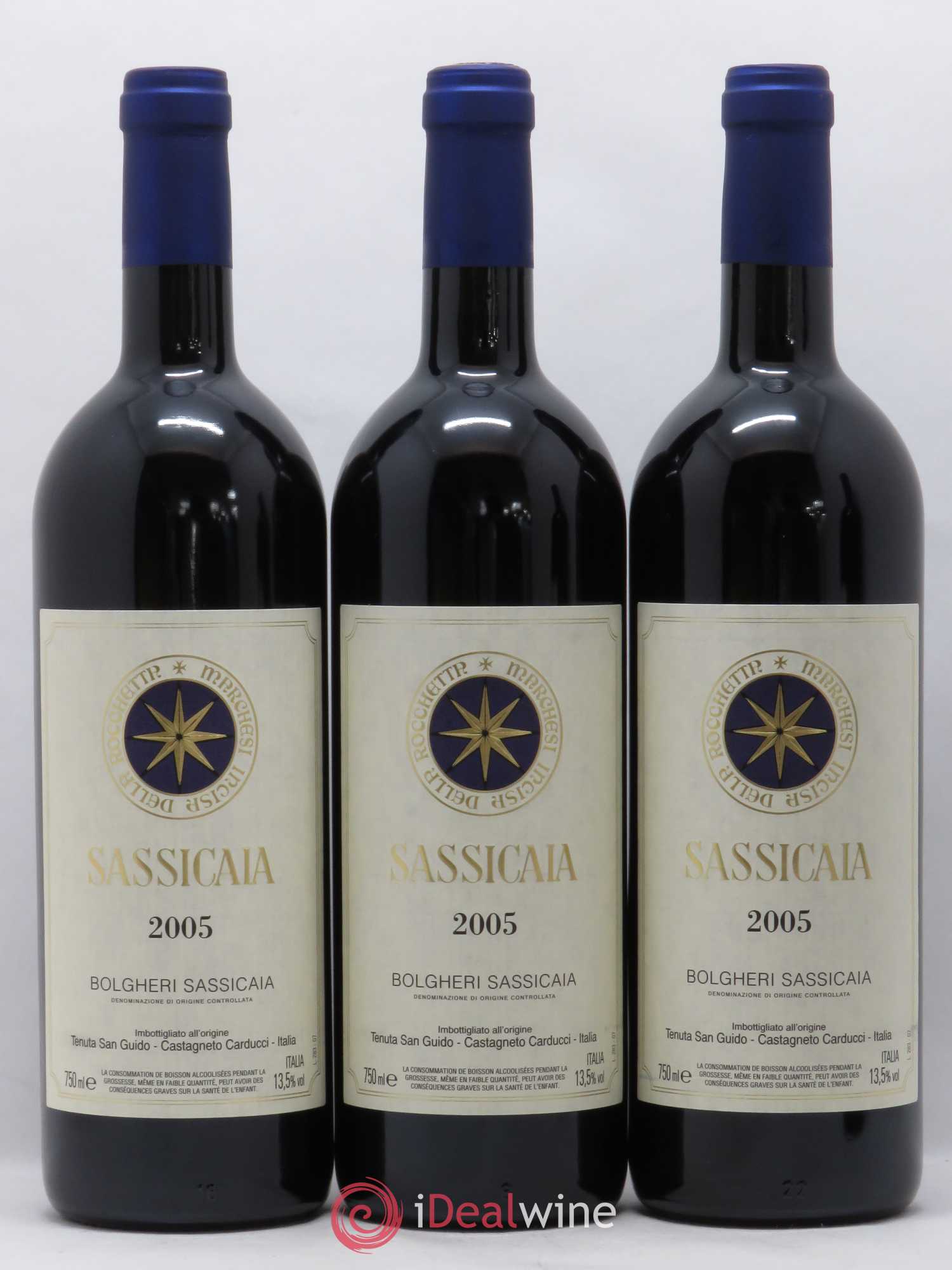 Bolgheri DOC Sassicaia Tenuta San Guido Caisse Prestige 2005 - Lotto di 12 bottiglie - 1