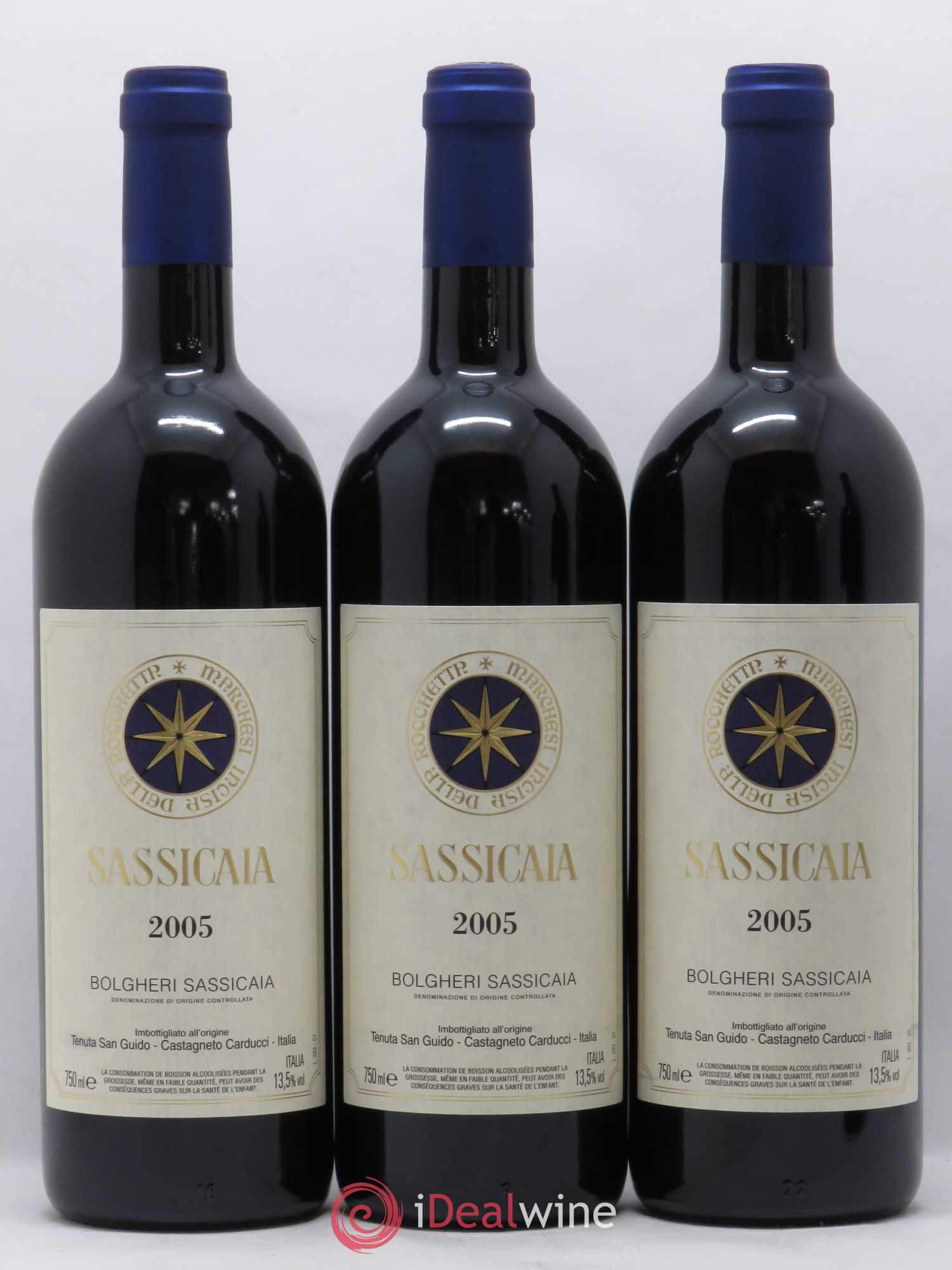 Bolgheri DOC Sassicaia Tenuta San Guido Caisse Prestige 2005 - Lotto di 12 bottiglie - 2