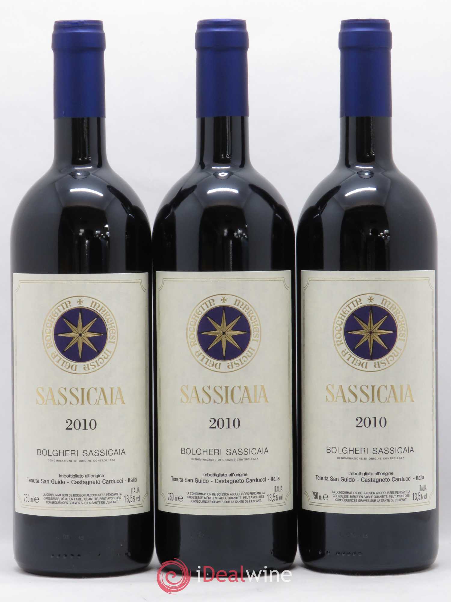 Bolgheri DOC Sassicaia Tenuta San Guido Caisse Prestige 2010 - Lot de 12 bouteilles - 3