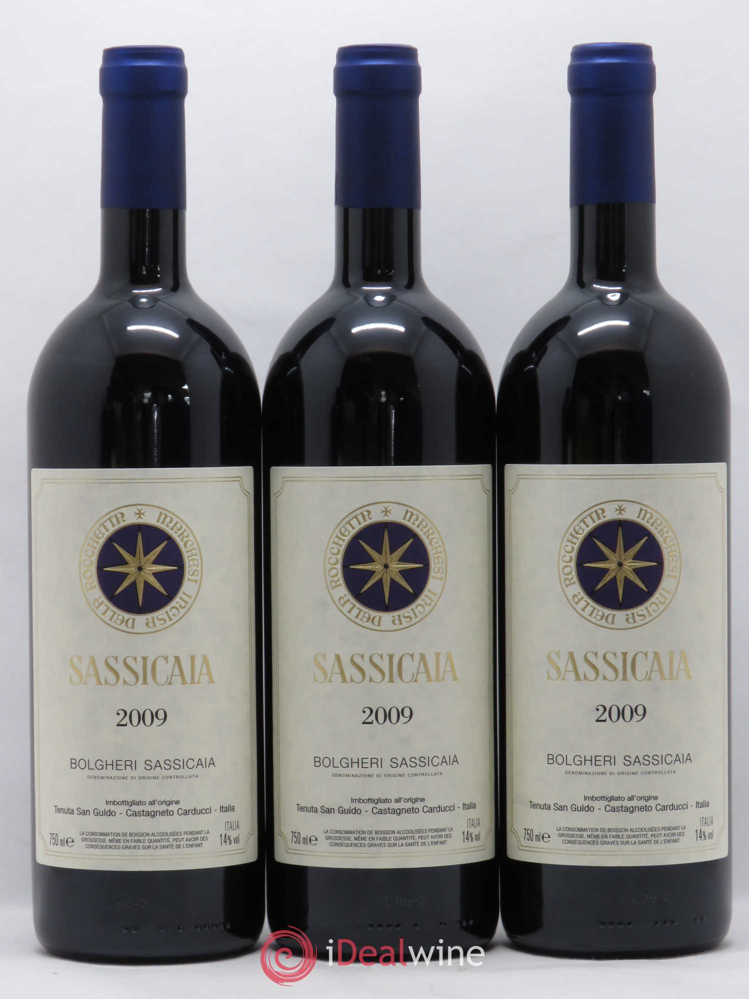 Bolgheri DOC Sassicaia Tenuta San Guido Caisse Prestige 2009 - Lotto di 12 bottiglie - 1